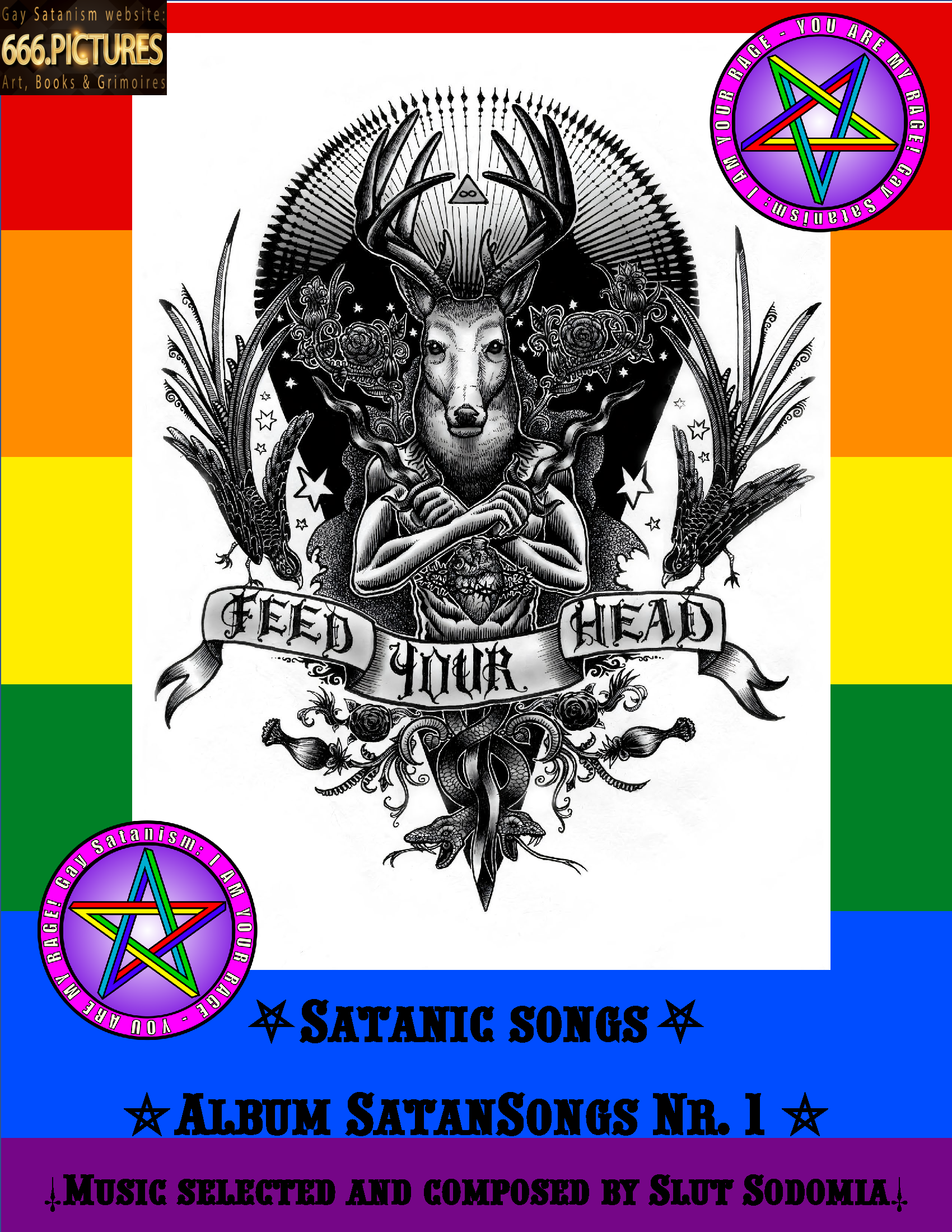 An album of Satanic music videos (№1-100) for the immersion in the spirituality of Satan. SatanSongs Nr. 1