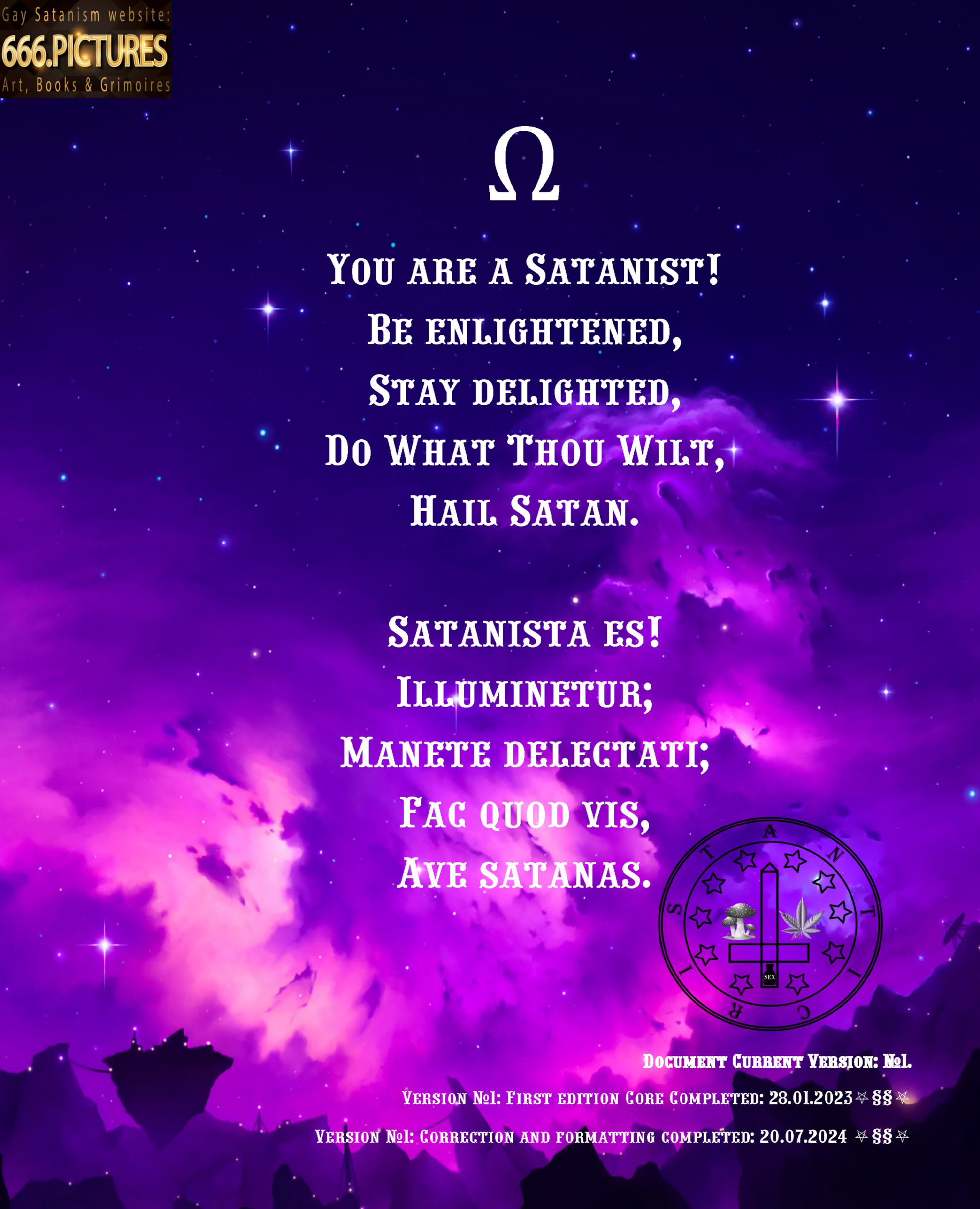 Musical Almanac of Gay Satanism SatanSongs No. 1: Lyrics + posters. An album of Satanic music videos (№1-100) for the immersion in the spirituality of Satan. High quality PDF E-book - Image 18