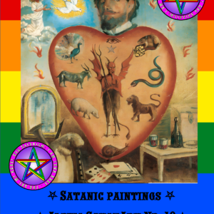 Collection SatanArt No. 10 Album theme: Satan and Hell from Christianity. Old times satanic engravings