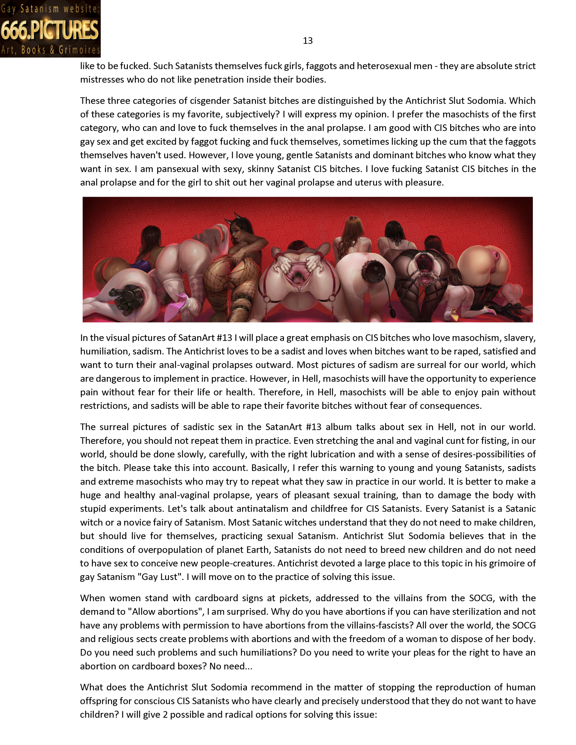 Almanac of the Gay Satanism’s art SatanArt Nr. 13: Beautiful Satanic CIS Women and CIS Girls in Erotic Art of Gay Satanism. Volume 1. Sexual edition. PDF high quality e-Book - Image 10