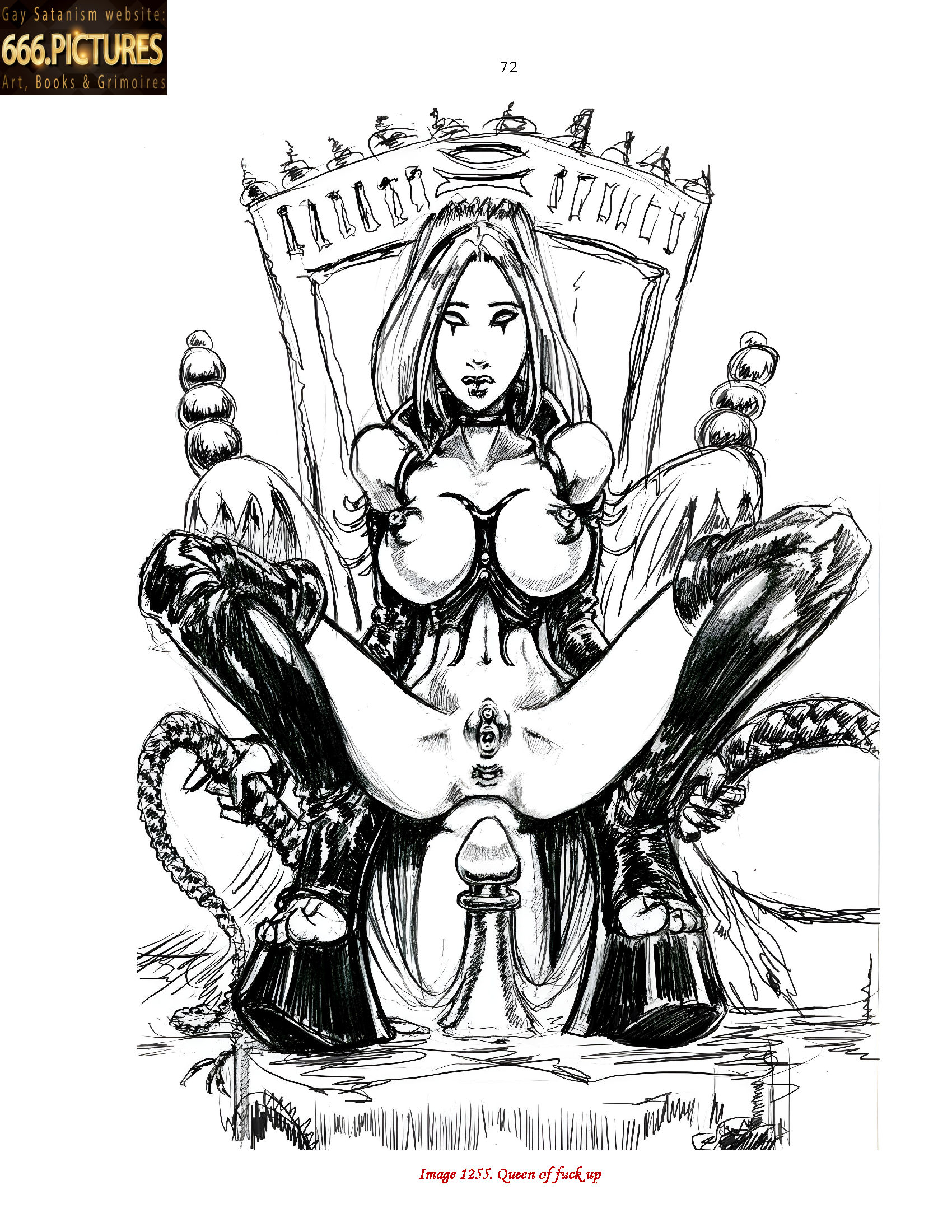 Almanac of the Gay Satanism’s art SatanArt Nr. 13: Beautiful Satanic CIS Women and CIS Girls in Erotic Art of Gay Satanism. Volume 1. Sexual edition. PDF high quality e-Book - Image 16