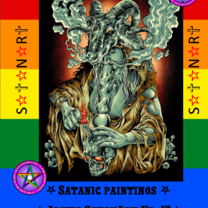 Posters and drawings of the magical herb-entheogen Marijuana in the art of Gay Satanism. SatanArt #17