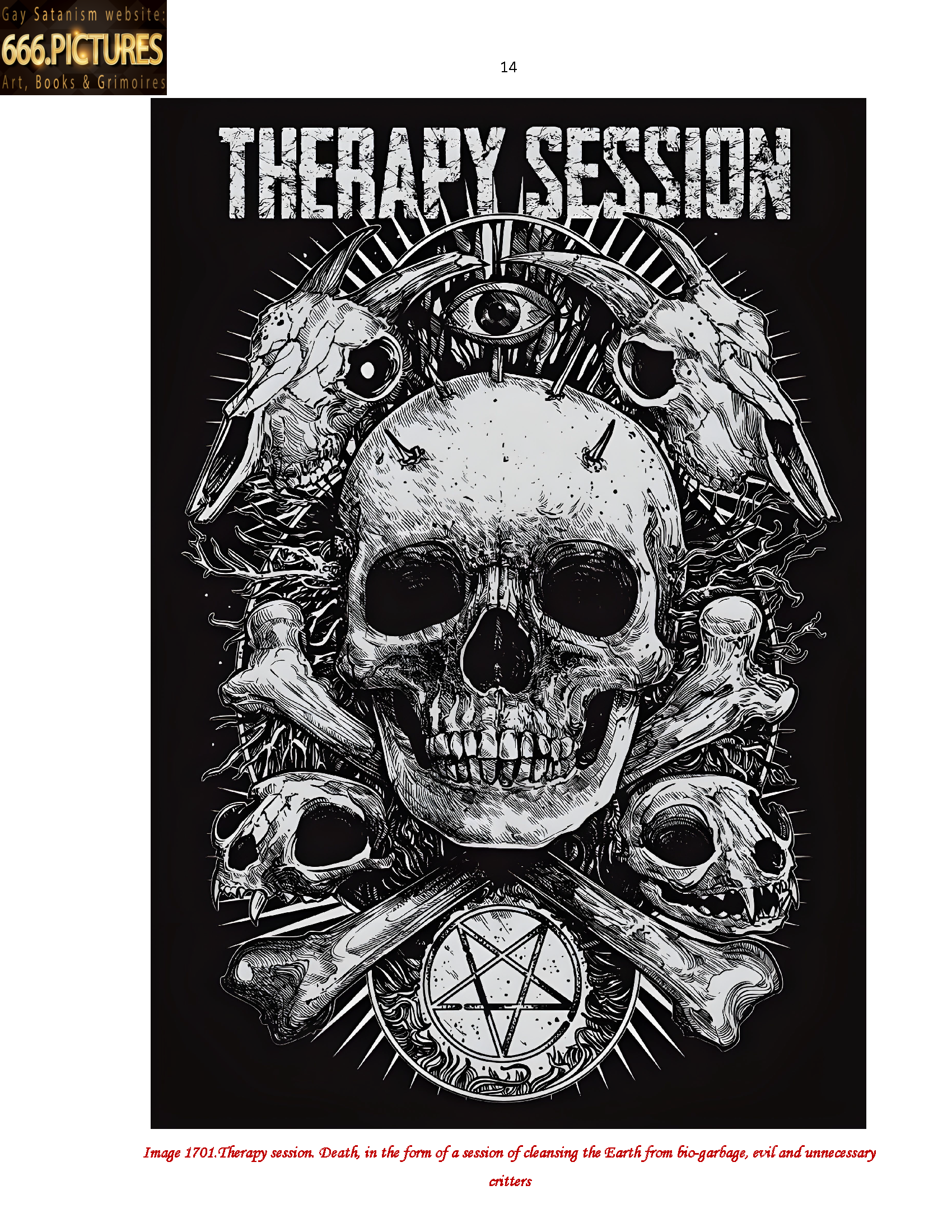 Almanac of the Gay Satanism’s art SatanArt Nr. 18: Satan in the guise of Death. The Image of Death in Satanism. Volume 1. Puritan Edition. PDF high quality e-Book - Image 9