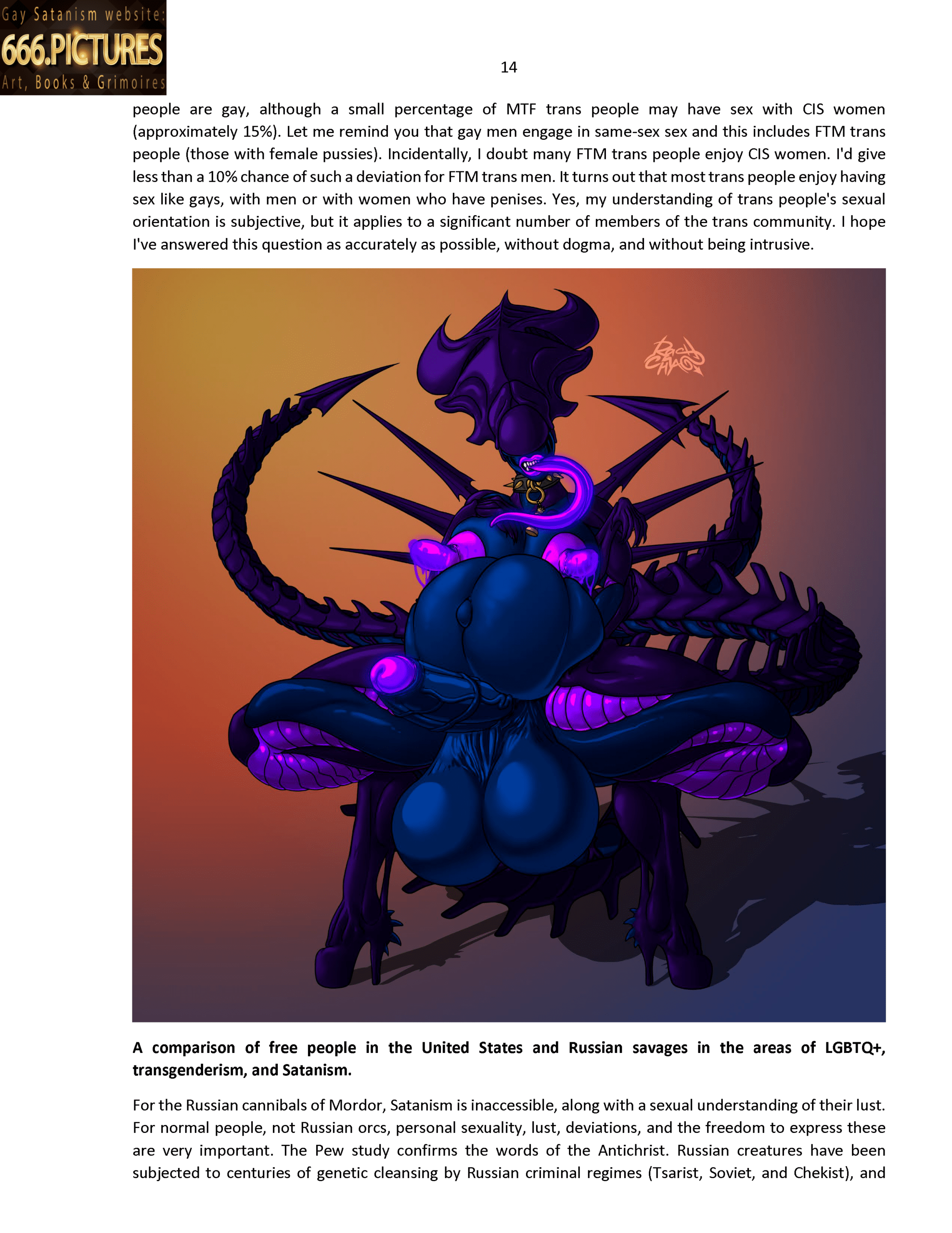 almanac of the gay satanism’s art satanart. nr. 2: transgender satan mtf. transsexuality of hell's demons, futanari dickgirls. volume 1. sexual edition. pdf high quality ebook