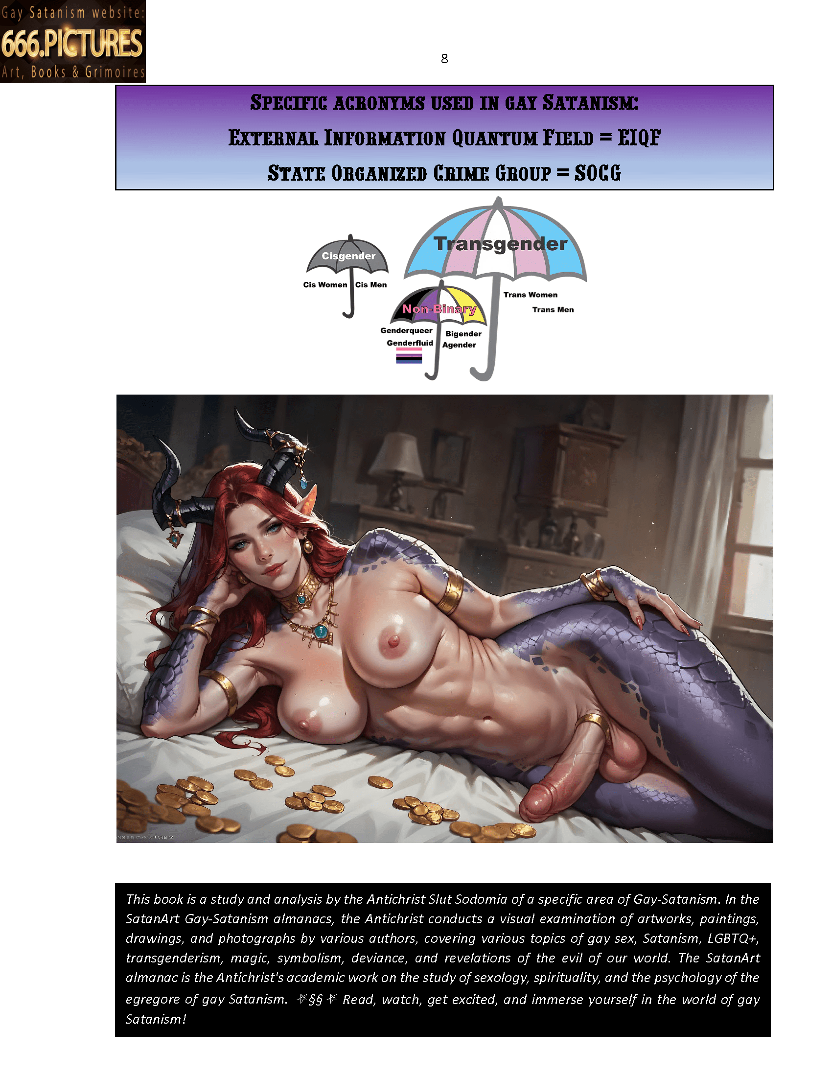 almanac of the gay satanism’s art satanart. nr. 2: transgender satan mtf. transsexuality of hell's demons, futanari dickgirls. volume 1. sexual edition. pdf high quality ebook
