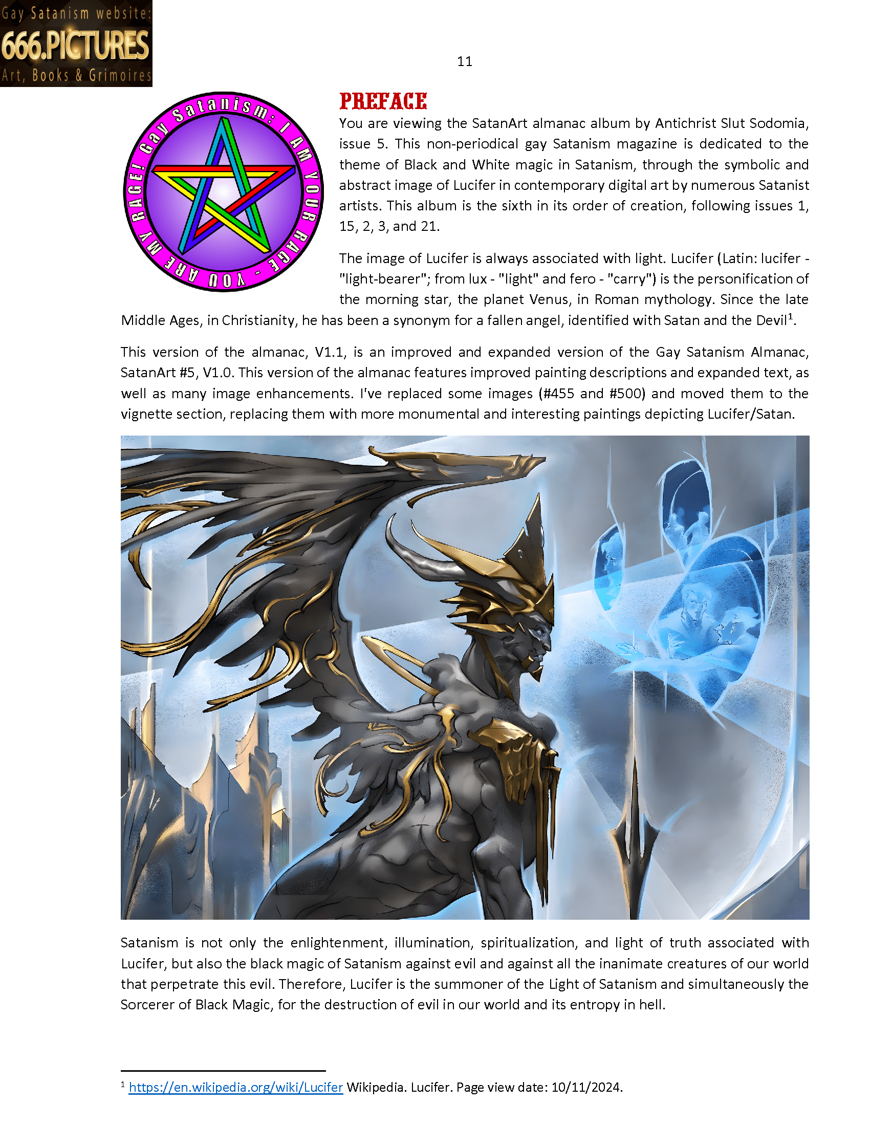 Almanac of the Gay Satanism’s art SatanArt. Nr. 5:Lucifer — Emperor of Hell, Light & Dark Magic Caster. Volume 1. Puritan Edition. PDF high quality eBook - Image 12