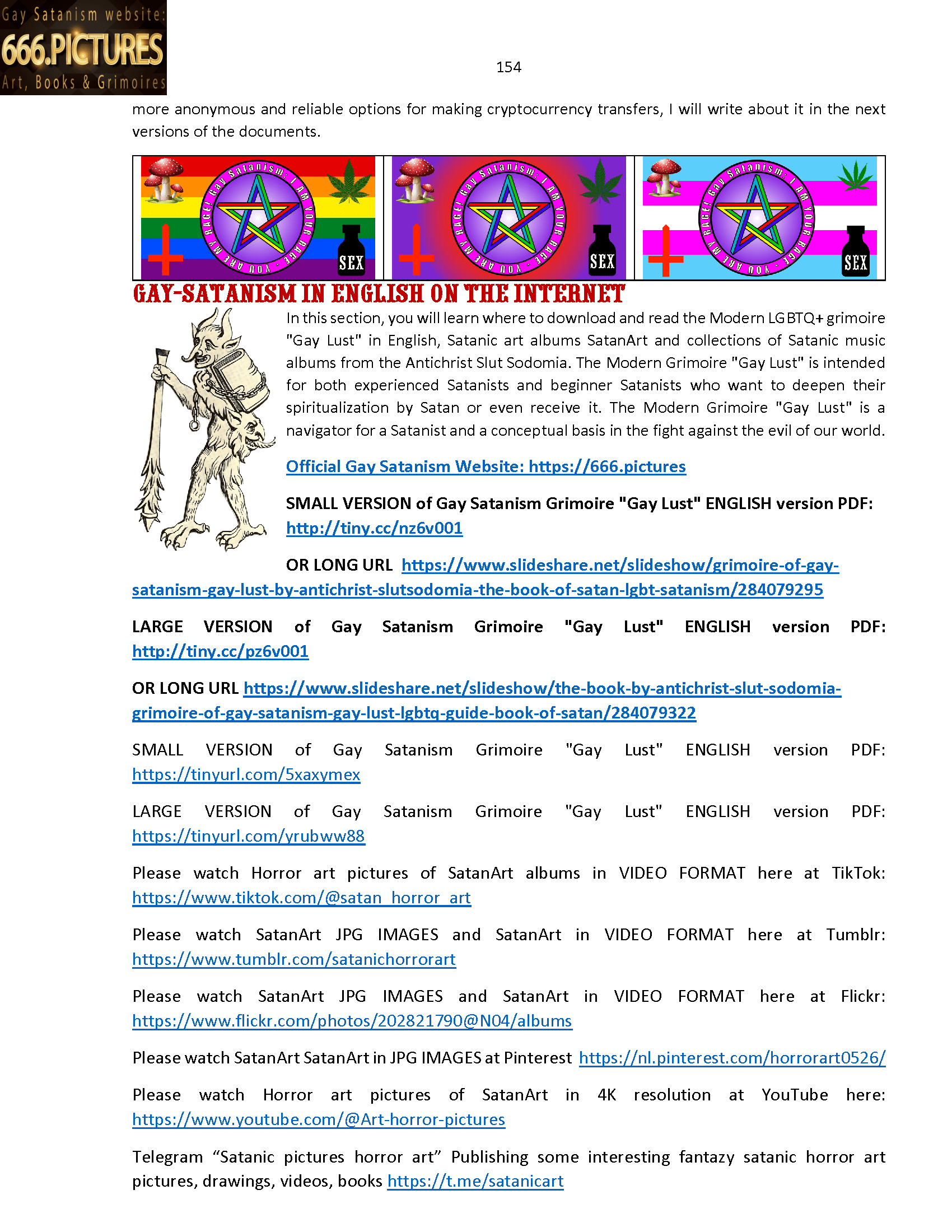 Almanac of the Gay Satanism’s art SatanArt. Nr. 5:Lucifer — Emperor of Hell, Light & Dark Magic Caster. Volume 1. Puritan Edition. PDF high quality eBook - Image 26
