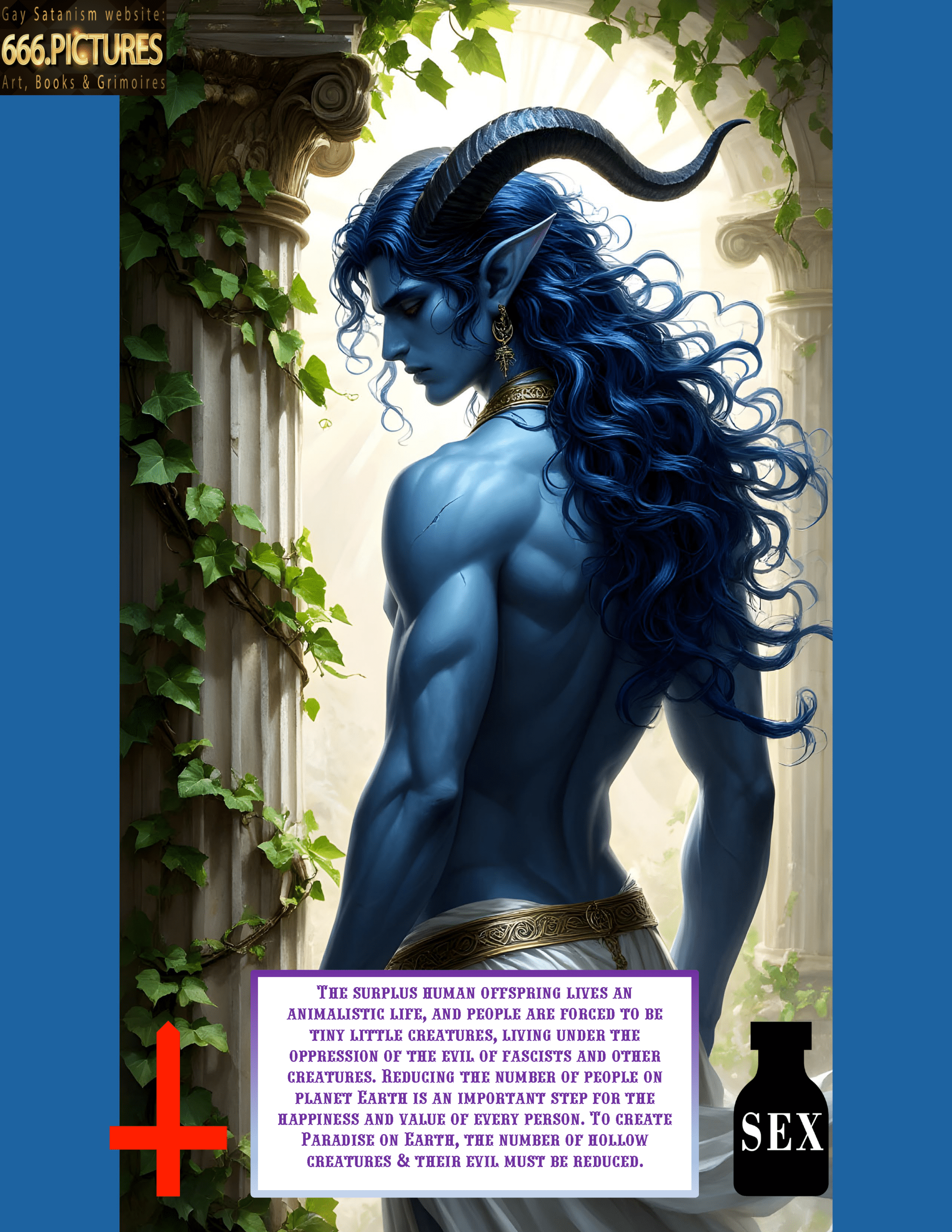 Almanac of the Gay Satanism’s art SatanArt. Nr. 5:Lucifer — Emperor of Hell, Light & Dark Magic Caster. Volume 1. Puritan Edition. PDF high quality eBook - Image 31