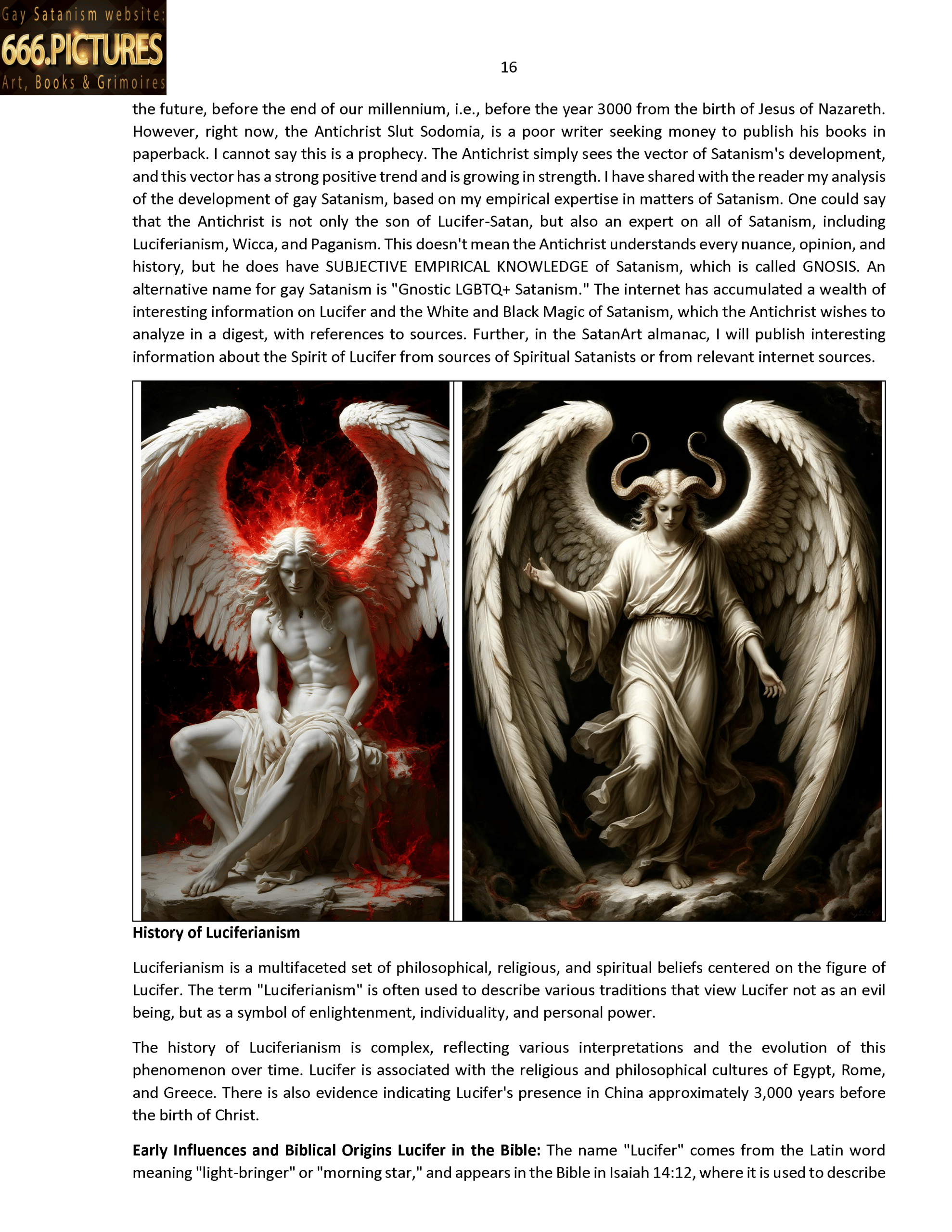 Almanac of the Gay Satanism’s art SatanArt. Nr. 5:Lucifer — Emperor of Hell, Light & Dark Magic Caster. Volume 1. Puritan Edition. PDF high quality eBook - Image 17
