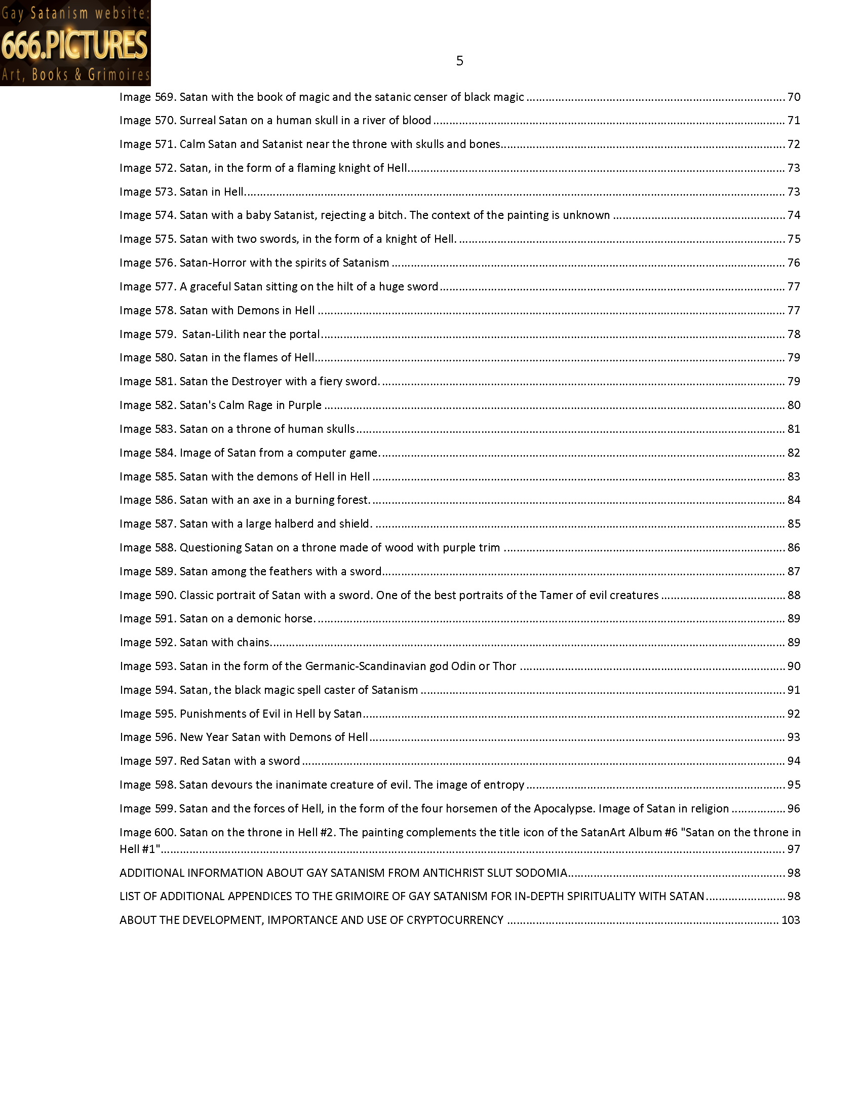 Almanac of the Gay Satanism’s art SatanArt. Nr. 6: Satan as the Crusher, Tamer and Destroyer of evil. Volume 1. Puritan edition. PDF high quality eBook - Image 5