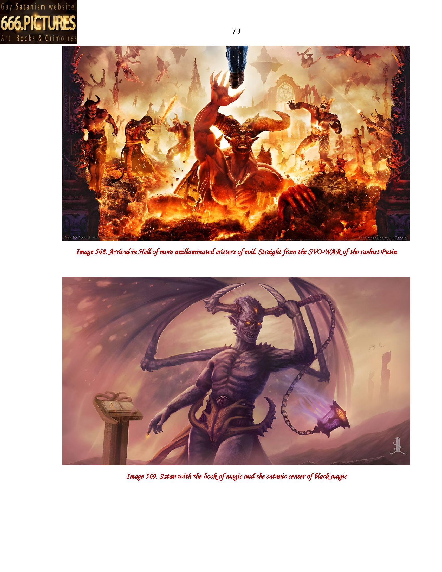 Almanac of the Gay Satanism’s art SatanArt. Nr. 6: Satan as the Crusher, Tamer and Destroyer of evil. Volume 1. Puritan edition. PDF high quality eBook - Image 15