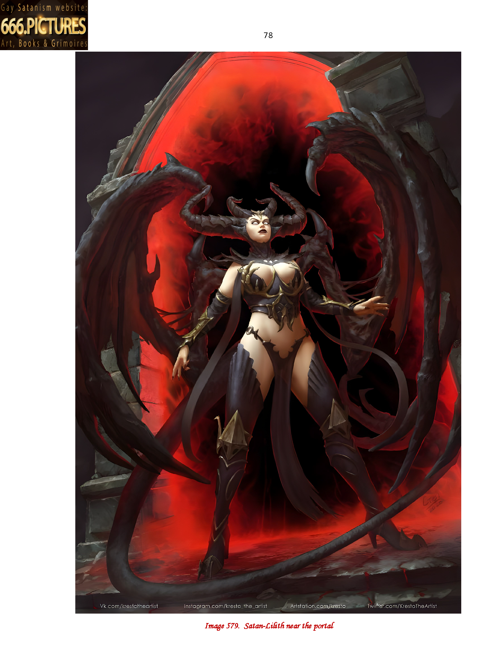 Almanac of the Gay Satanism’s art SatanArt. Nr. 6: Satan as the Crusher, Tamer and Destroyer of evil. Volume 1. Puritan edition. PDF high quality eBook - Image 17