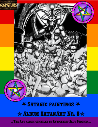 SatanArt No. 8 Album theme: Hell of Euphoria for Satanists and afterlife entropy for critters.
