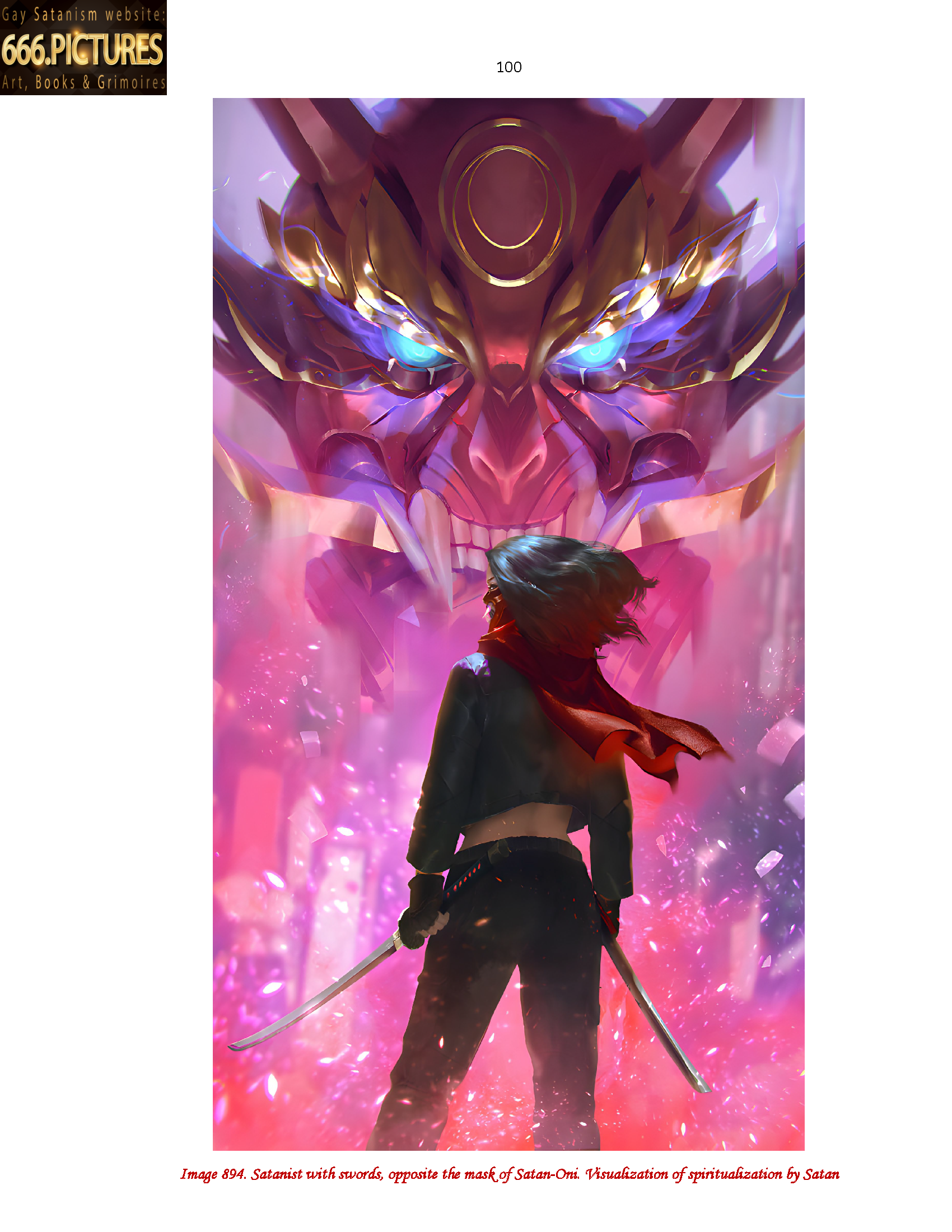 Almanac of the Gay Satanism’s art SatanArt. Nr. 9: Japanese Satanism. Thunderstorm Oni. Satan in Japanese Art. Volume 1. Puritan edition. PDF high quality e-Book - Image 18