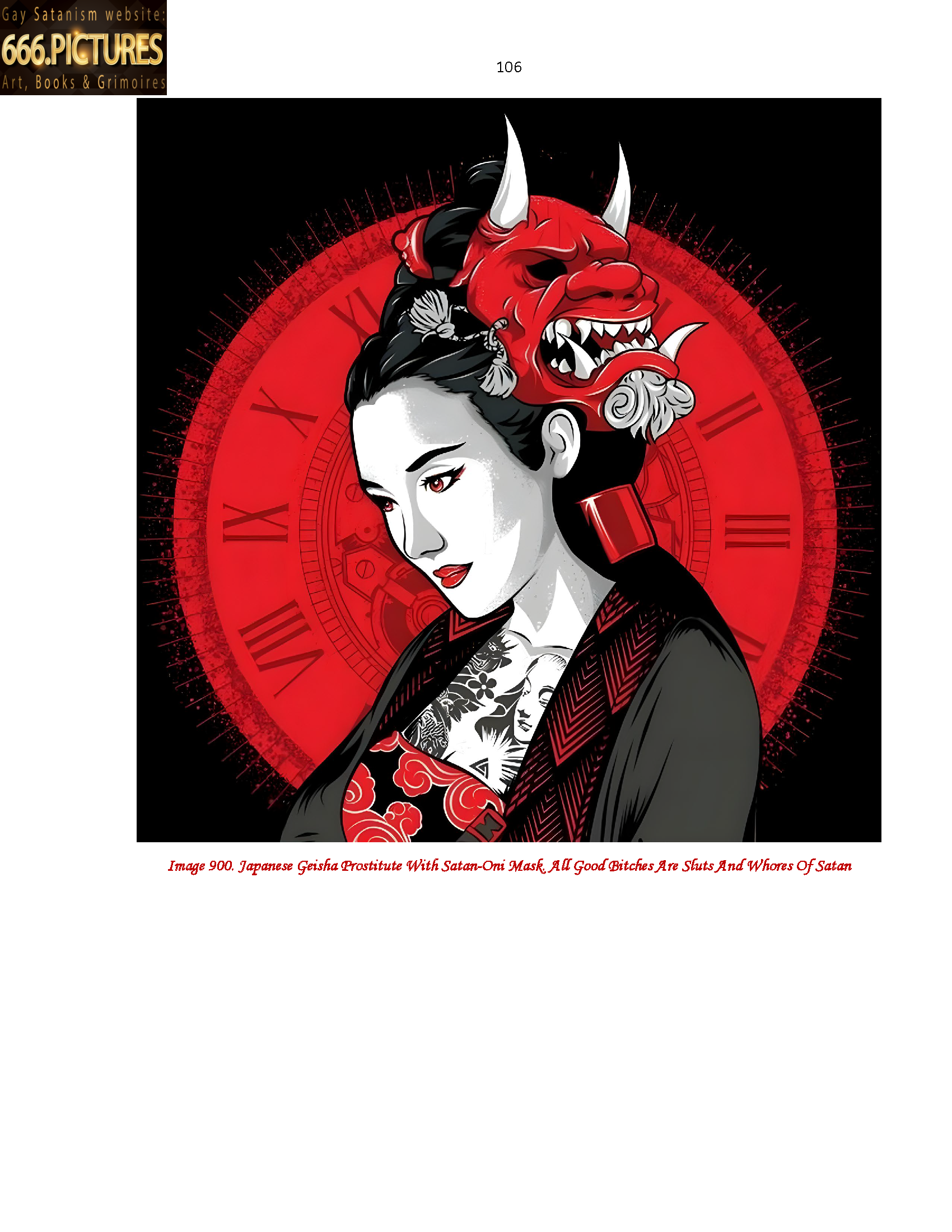Almanac of the Gay Satanism’s art SatanArt. Nr. 9: Japanese Satanism. Thunderstorm Oni. Satan in Japanese Art. Volume 1. Puritan edition. PDF high quality e-Book - Image 19