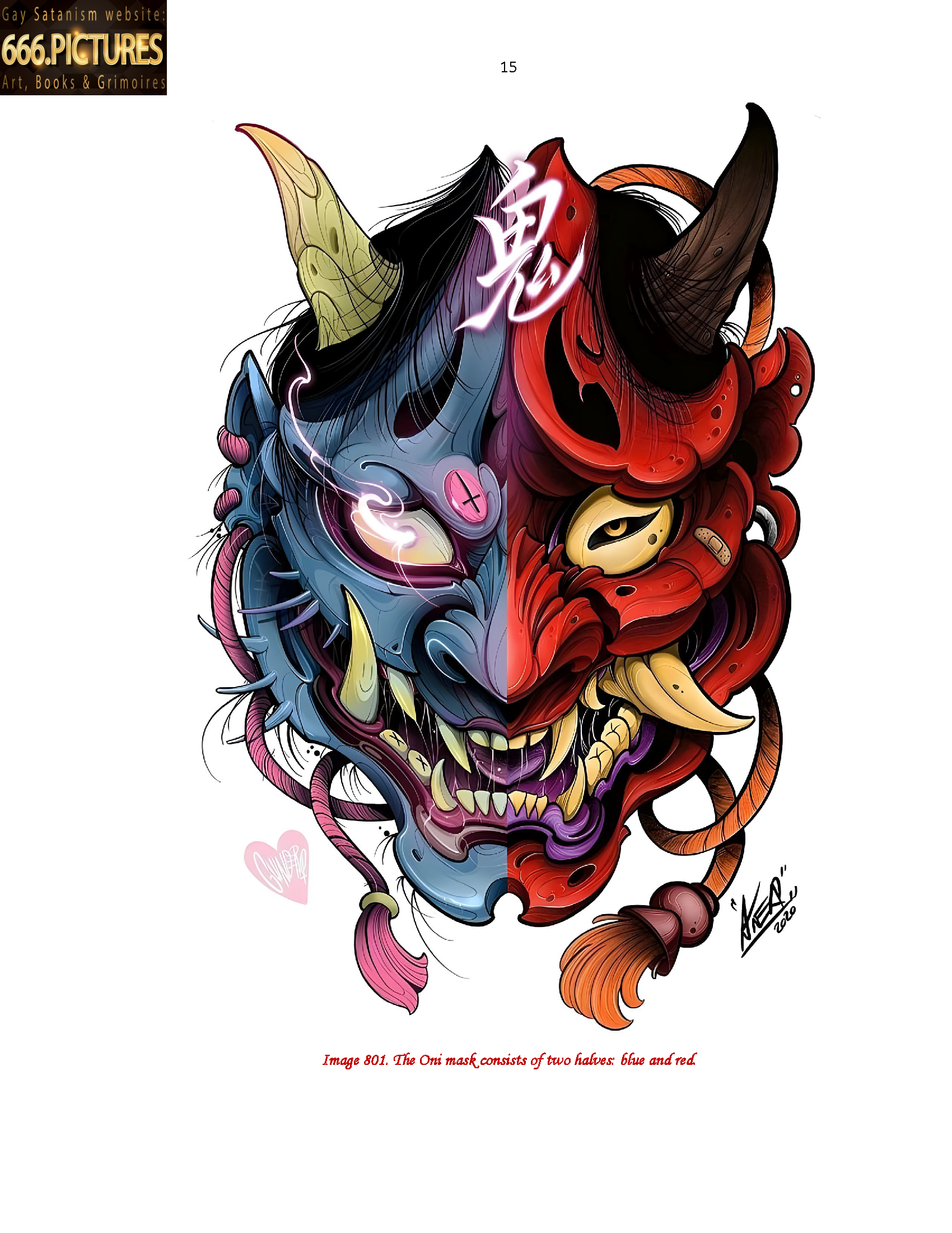 Almanac of the Gay Satanism’s art SatanArt. Nr. 9: Japanese Satanism. Thunderstorm Oni. Satan in Japanese Art. Volume 1. Puritan edition. PDF high quality e-Book - Image 10