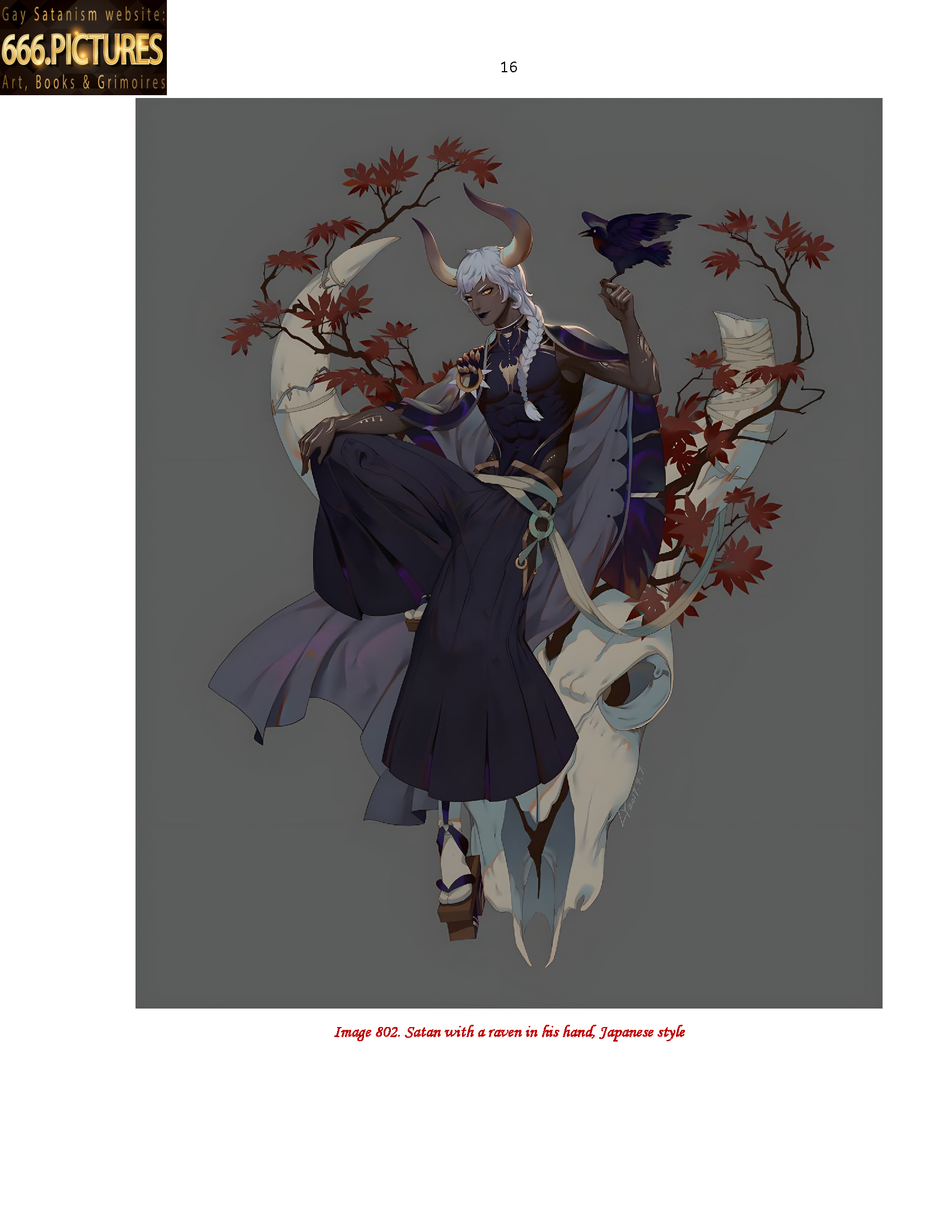 Almanac of the Gay Satanism’s art SatanArt. Nr. 9: Japanese Satanism. Thunderstorm Oni. Satan in Japanese Art. Volume 1. Puritan edition. PDF high quality e-Book - Image 11