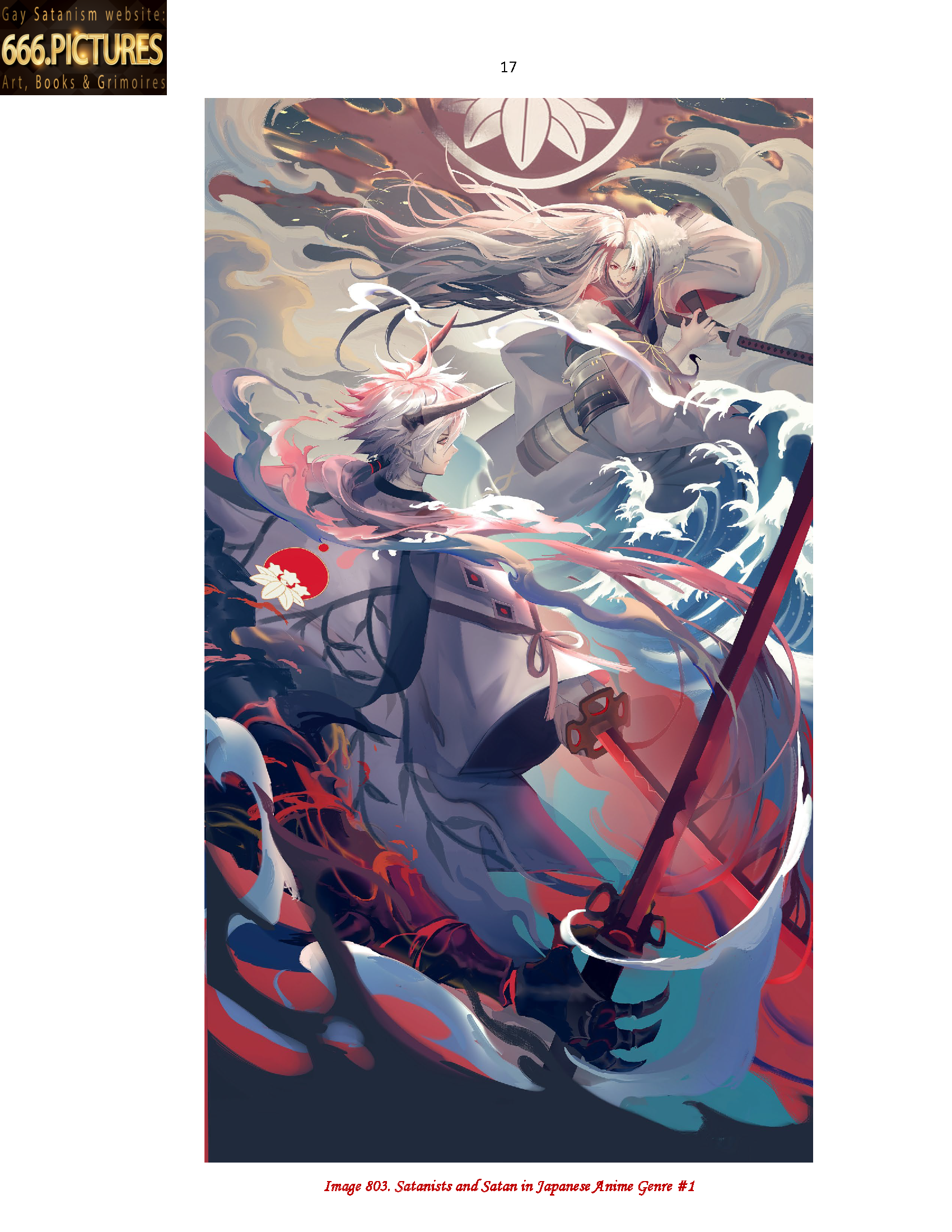 Almanac of the Gay Satanism’s art SatanArt. Nr. 9: Japanese Satanism. Thunderstorm Oni. Satan in Japanese Art. Volume 1. Puritan edition. PDF high quality e-Book - Image 12