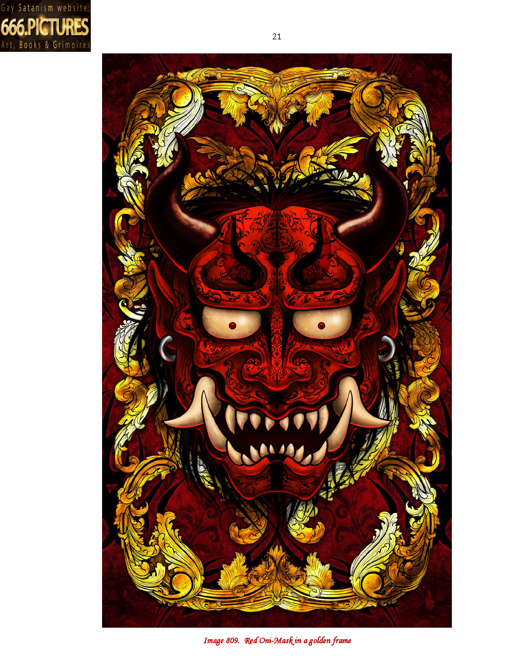 Almanac of the Gay Satanism’s art SatanArt. Nr. 9: Japanese Satanism. Thunderstorm Oni. Satan in Japanese Art. Volume 1. Puritan edition. PDF high quality e-Book - Image 13