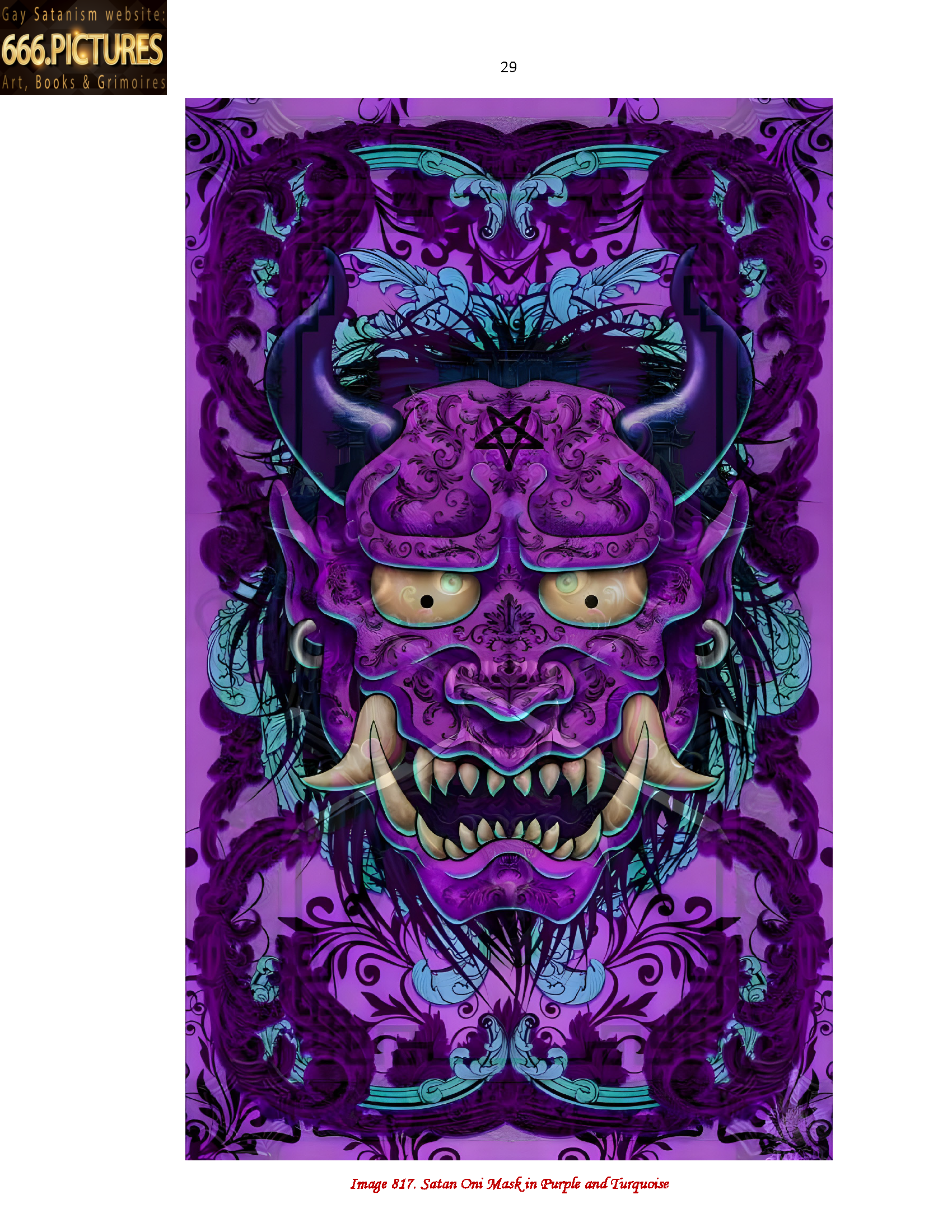 Almanac of the Gay Satanism’s art SatanArt. Nr. 9: Japanese Satanism. Thunderstorm Oni. Satan in Japanese Art. Volume 1. Puritan edition. PDF high quality e-Book - Image 14