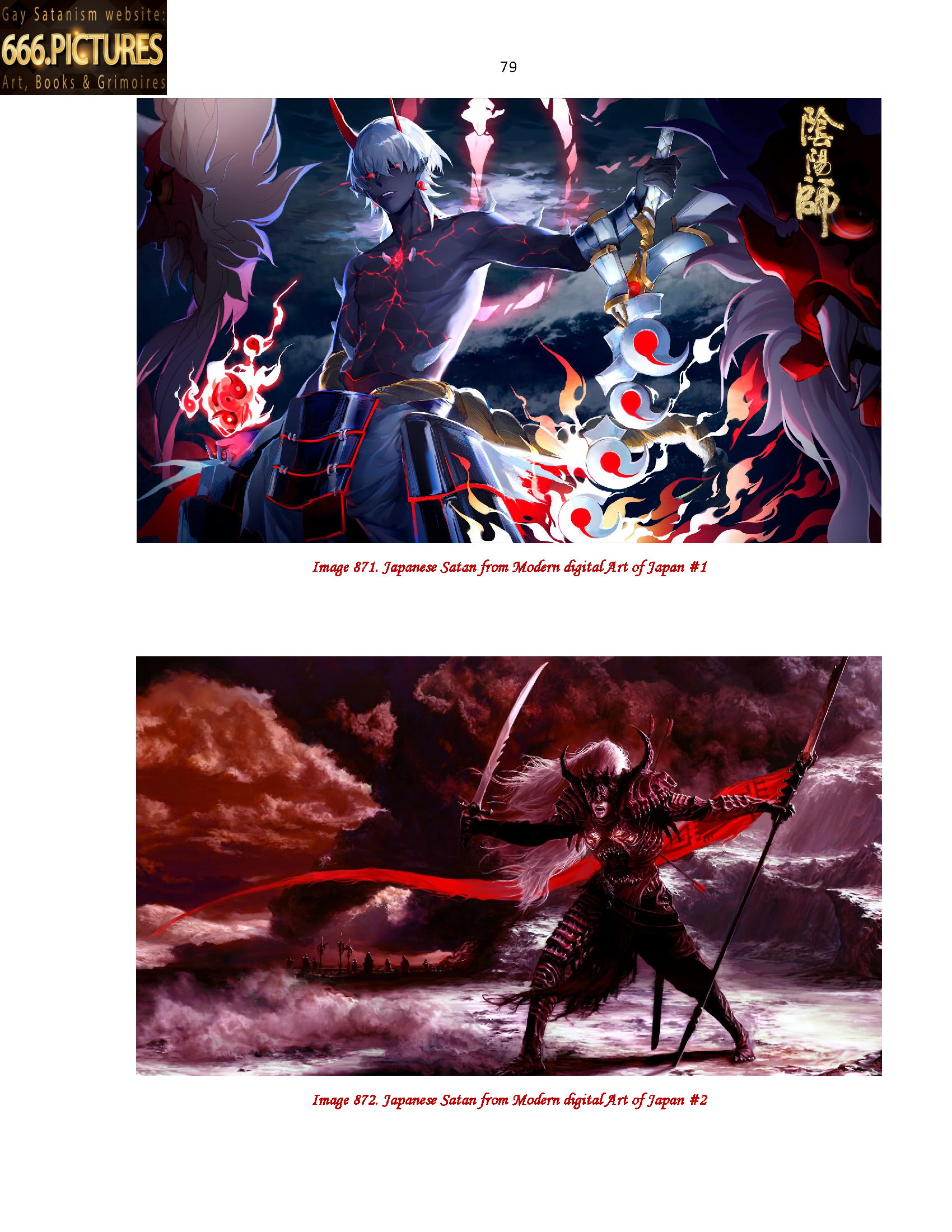 Almanac of the Gay Satanism’s art SatanArt. Nr. 9: Japanese Satanism. Thunderstorm Oni. Satan in Japanese Art. Volume 1. Puritan edition. PDF high quality e-Book - Image 16