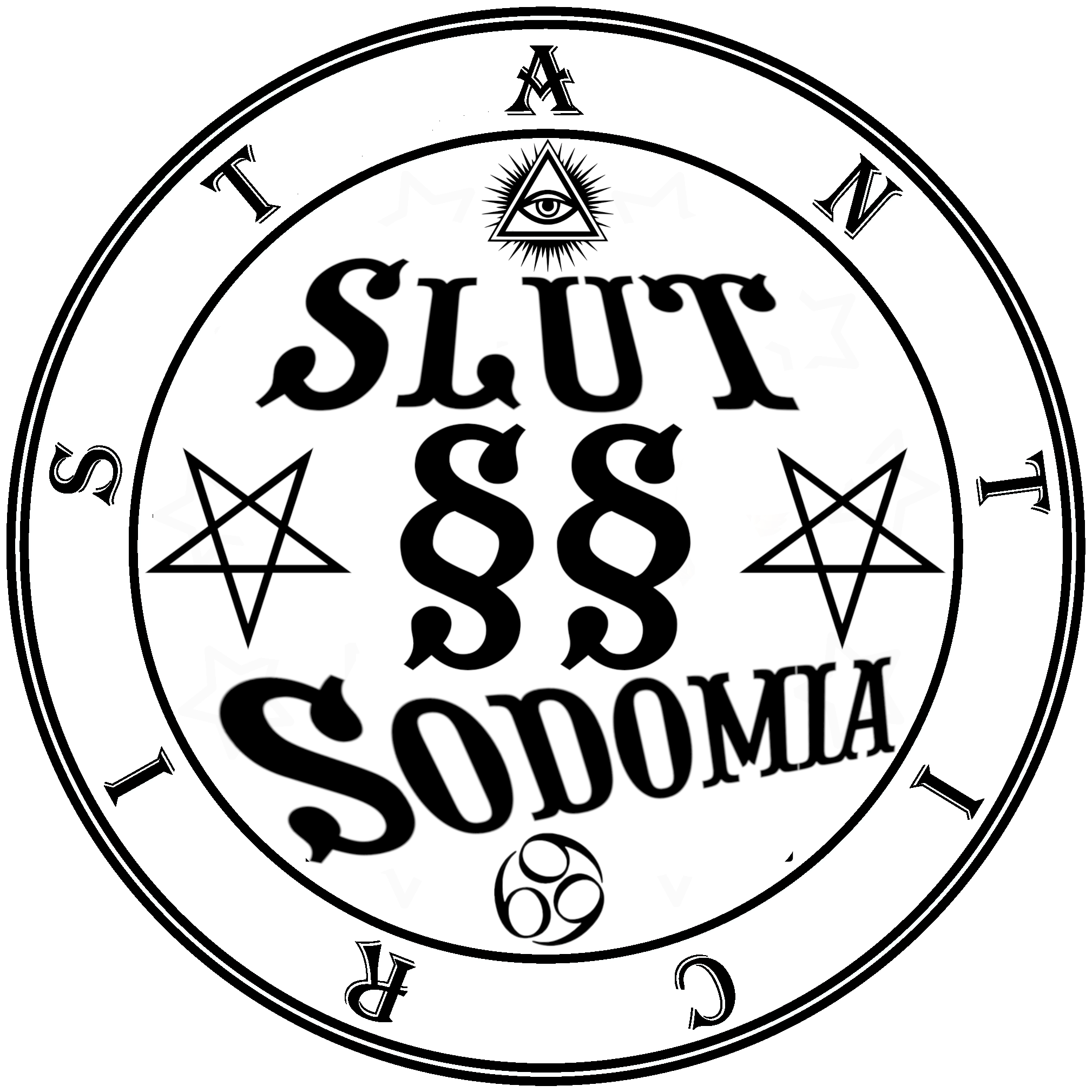 Sigil of the seal-signature of the Antichrist. Personal Sigil SIGN of the Antichrist Slut Sodomia