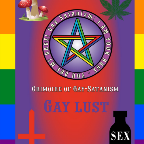 The cover of the book Grimoire GAY LUST in English language. First edion V 1.0. of the book