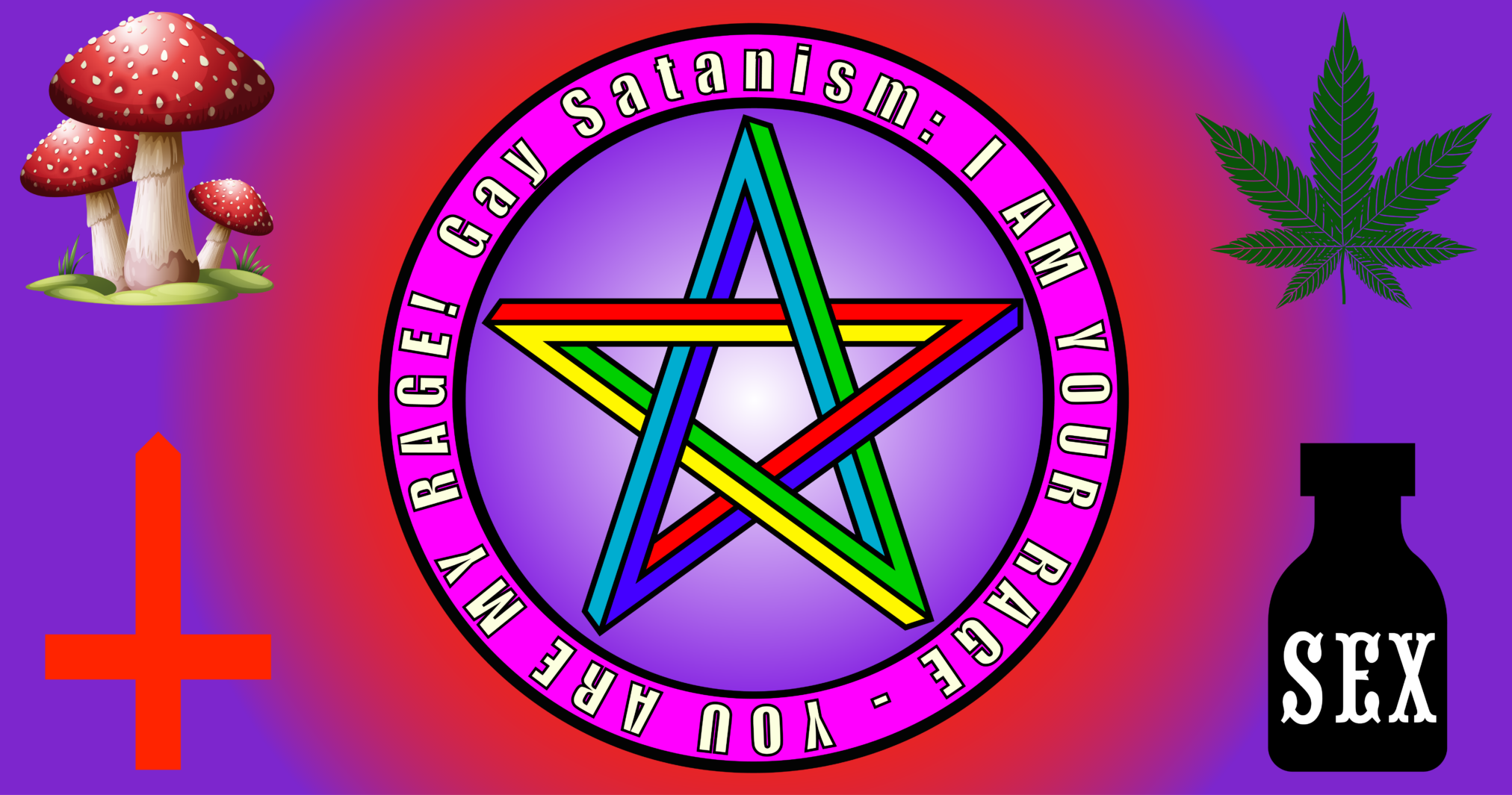 Gay Satanism official flag