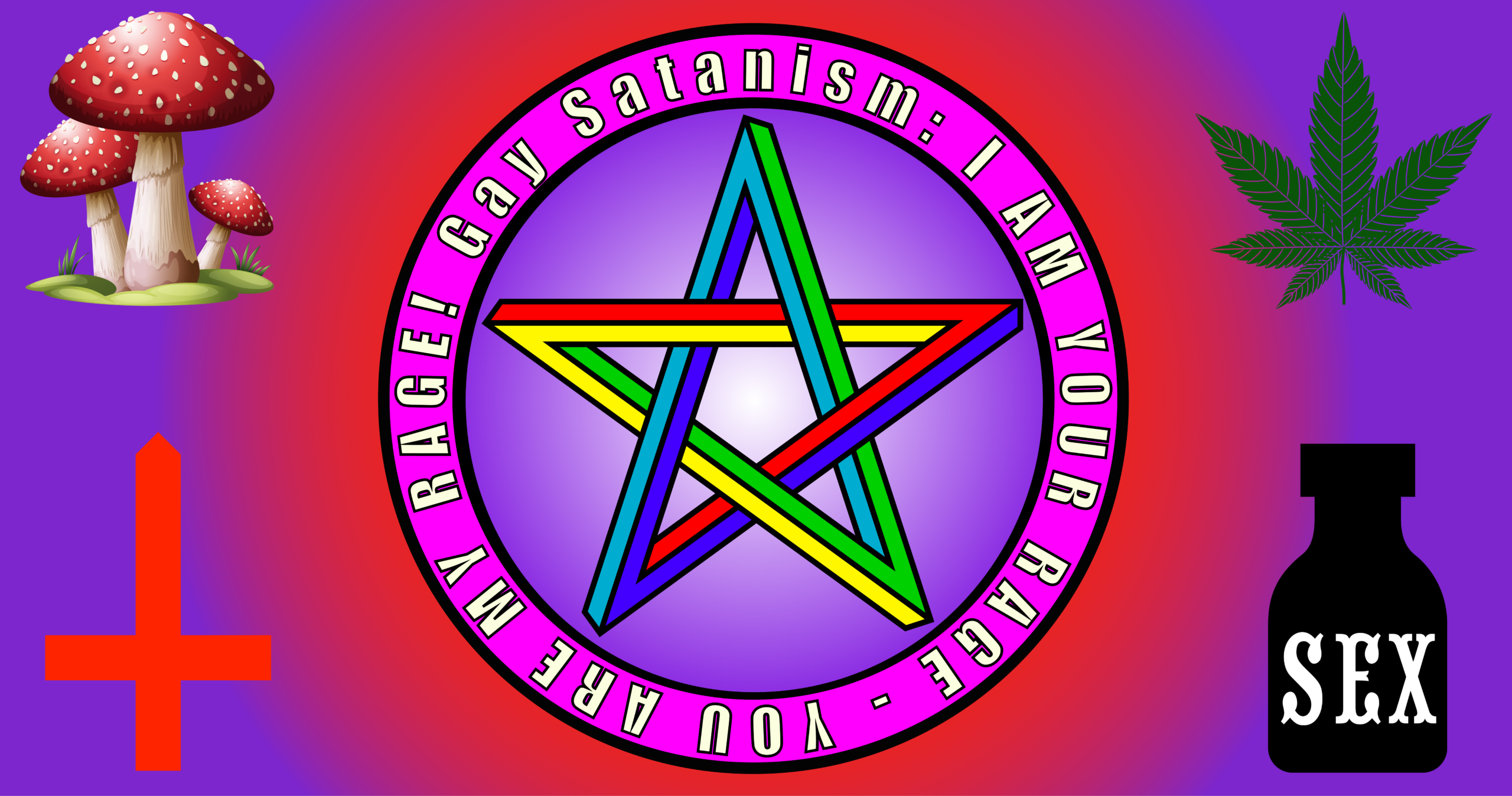 Gay Satanism official flag