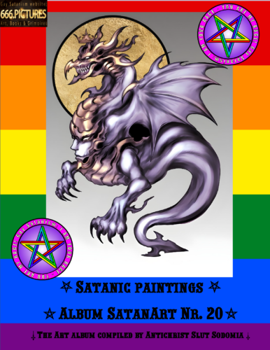 Satan in the form of a Dragon. Leviathan SatanArt Collection #20