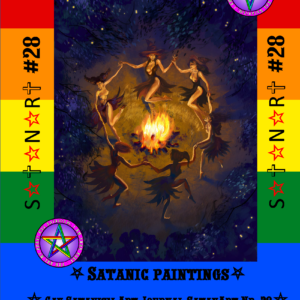 A Satanic witches' sabbath in the forest, among trees and nature. A Puritan edition of Satanist orgies, SatanArt #28