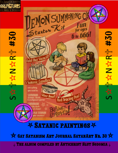 Satanic Spiritualization of Children. Children's Satanism. Puritan Children's Edition SatanArt #30