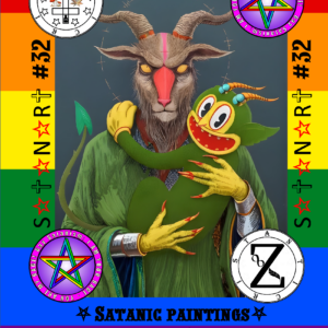 Humor in Satanism. Bizarre and funny satanic drawings. A cheerful Satan in cartoons. Puritan edition. Volume 1