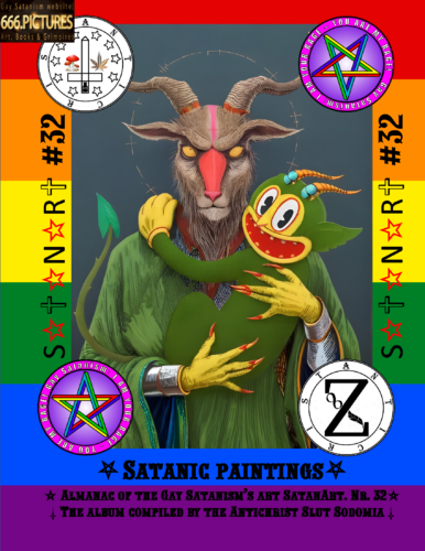 Humor in Satanism. Bizarre and funny satanic drawings. A cheerful Satan in cartoons. Puritan edition. Volume 1