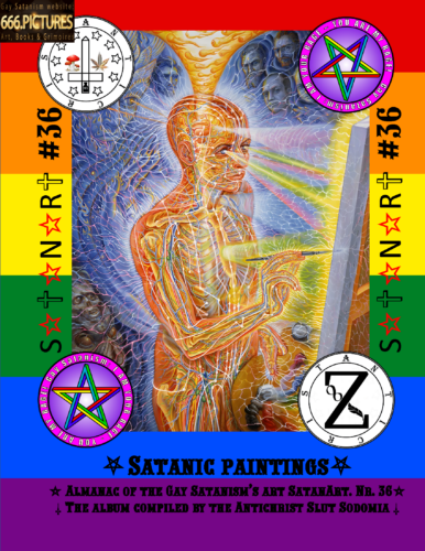 Spiritual Entheogens in the Psychedelic Art of Satanic Surrealism. Puritan Surrealistic Edition. SatanArt #36.