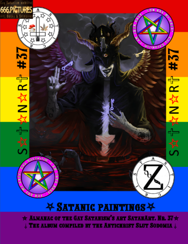 Who is the Antichrist? An astral portrait of the Antichrist Slut Sodomia in Hell. Puritan edition. SatanArt #37.