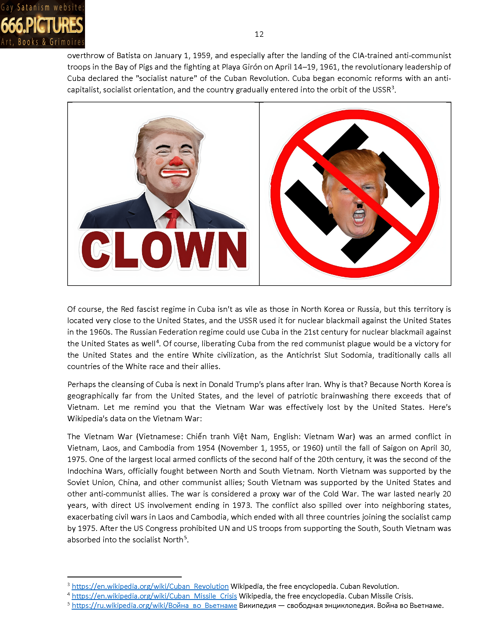 SatanArt. Nr. 42: Donald Trump, leader of the SOCG "USA" and a narcissistic sociopath with NPD syndrome. Puritan satire. High quality satanic Antichrist’s fine art almanac PDF e-Book - Image 13