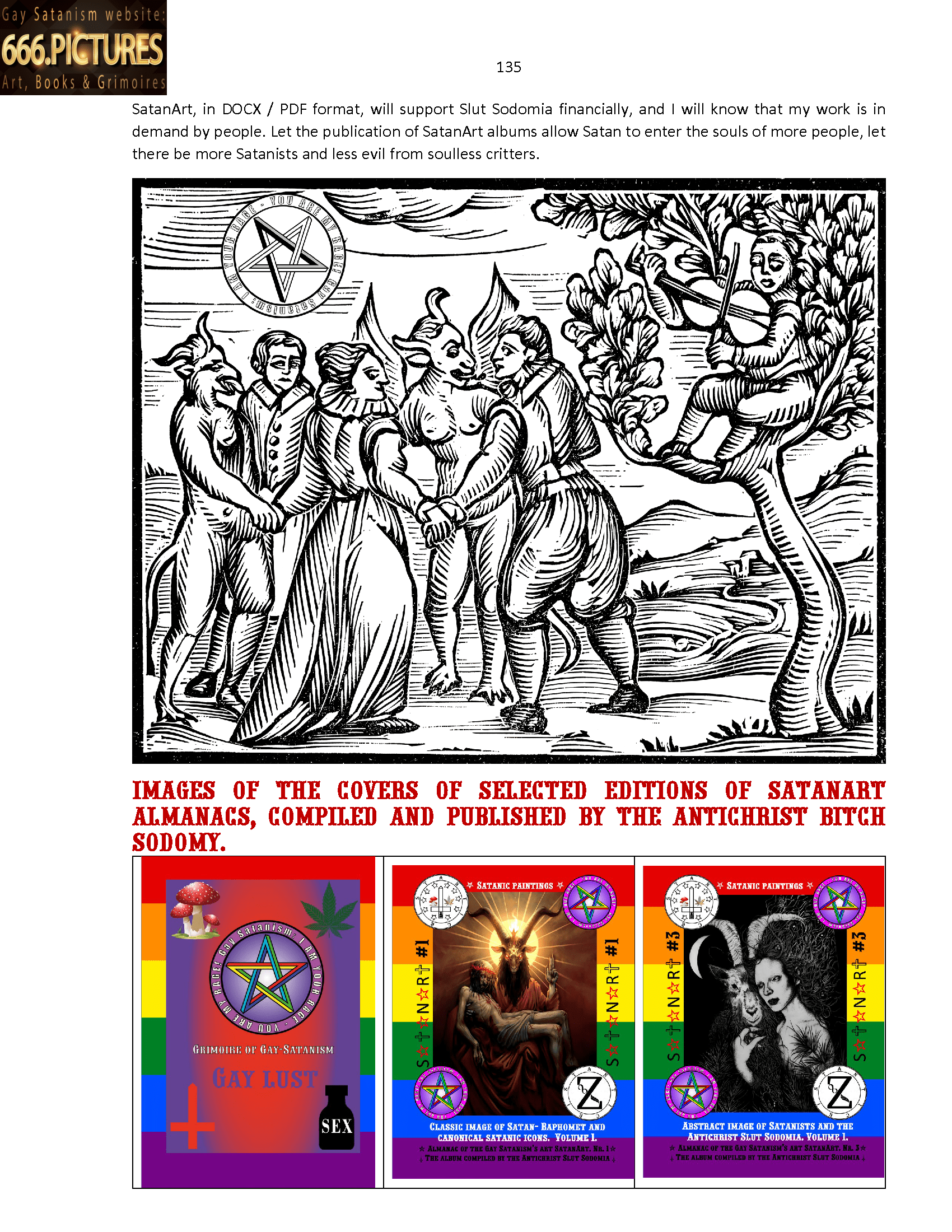 SatanArt. Nr. 42: Donald Trump, leader of the SOCG "USA" and a narcissistic sociopath with NPD syndrome. Puritan satire. High quality satanic Antichrist’s fine art almanac PDF e-Book - Image 28