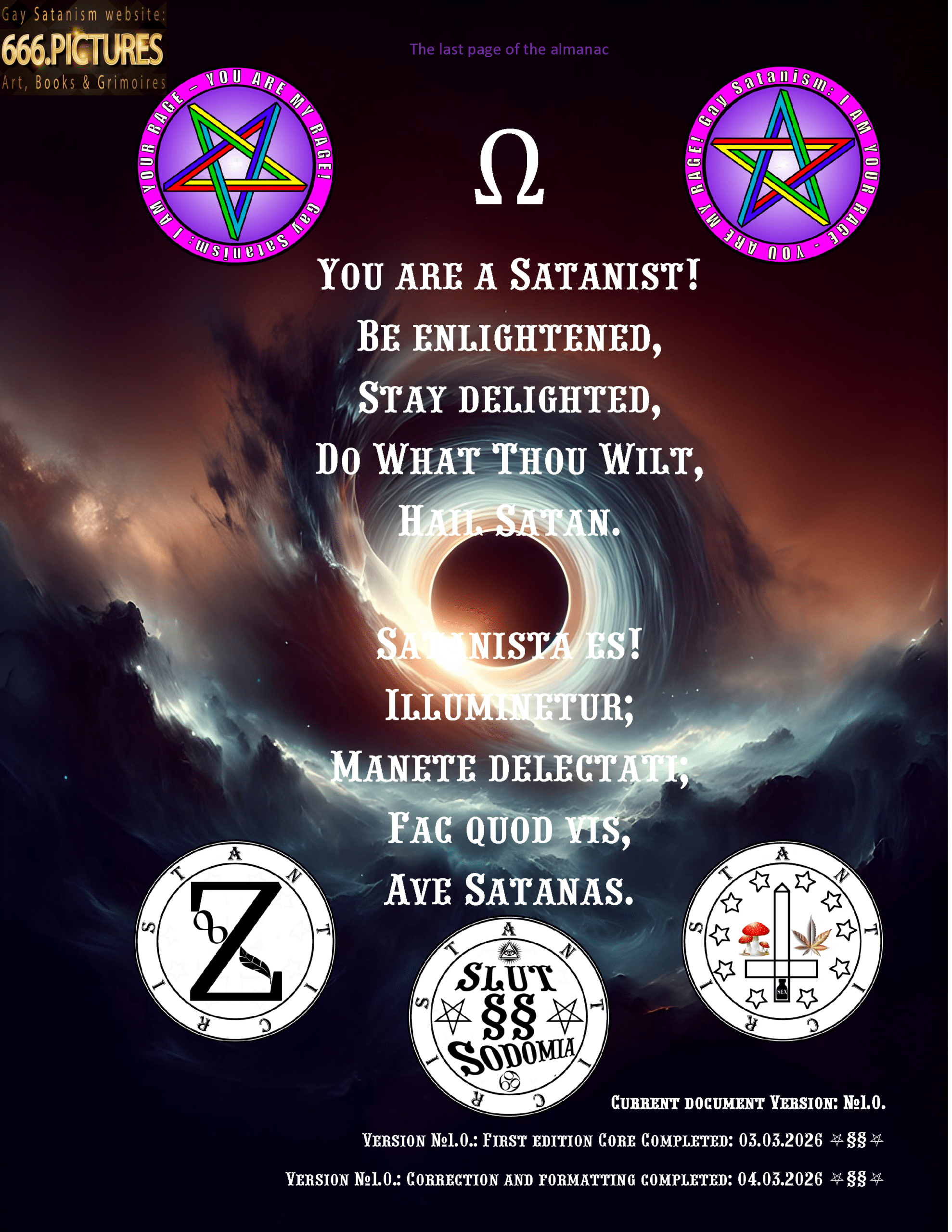 SatanArt. Nr. 42: Donald Trump, leader of the SOCG "USA" and a narcissistic sociopath with NPD syndrome. Puritan satire. High quality satanic Antichrist’s fine art almanac PDF e-Book - Image 35