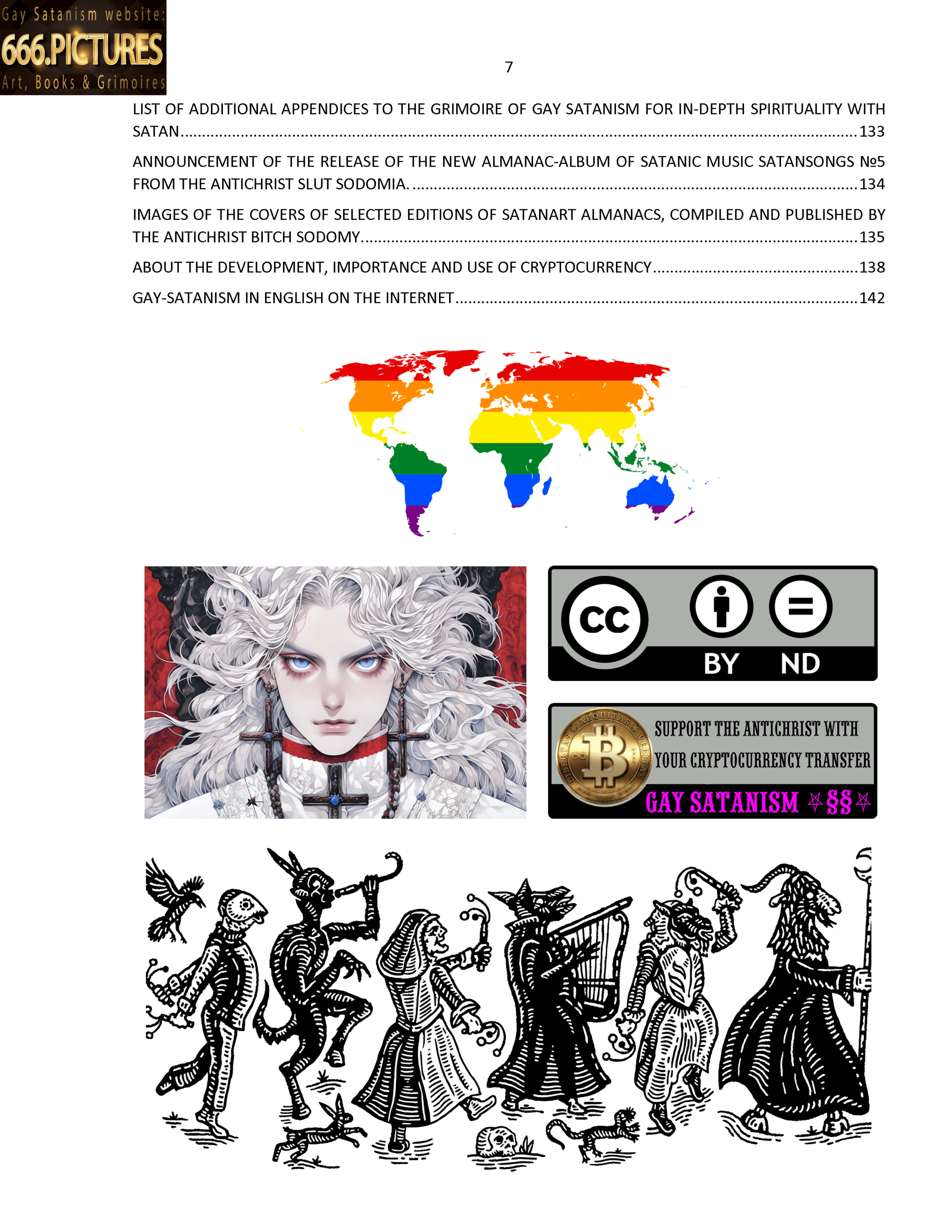 SatanArt. Nr. 42: Donald Trump, leader of the SOCG "USA" and a narcissistic sociopath with NPD syndrome. Puritan satire. High quality satanic Antichrist’s fine art almanac PDF e-Book - Image 8