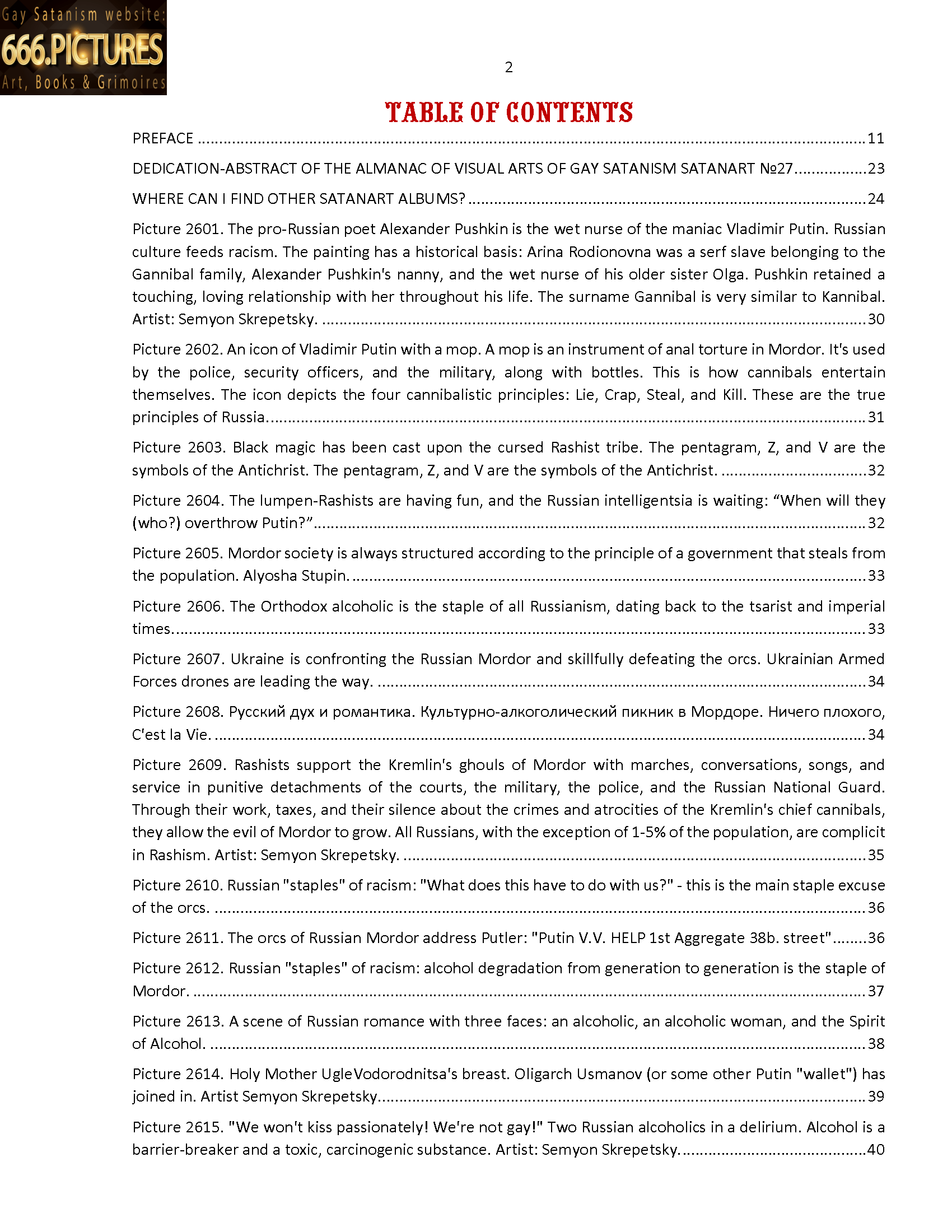Russian Culture, Bonds, Traditions, and Lifestyle: The Cannibal Society of Mordor, GULAG Russia. Volume 1. Puritan satire. Gay Satanism’s art SatanArt. Nr. 27. PDF E-book - Image 3