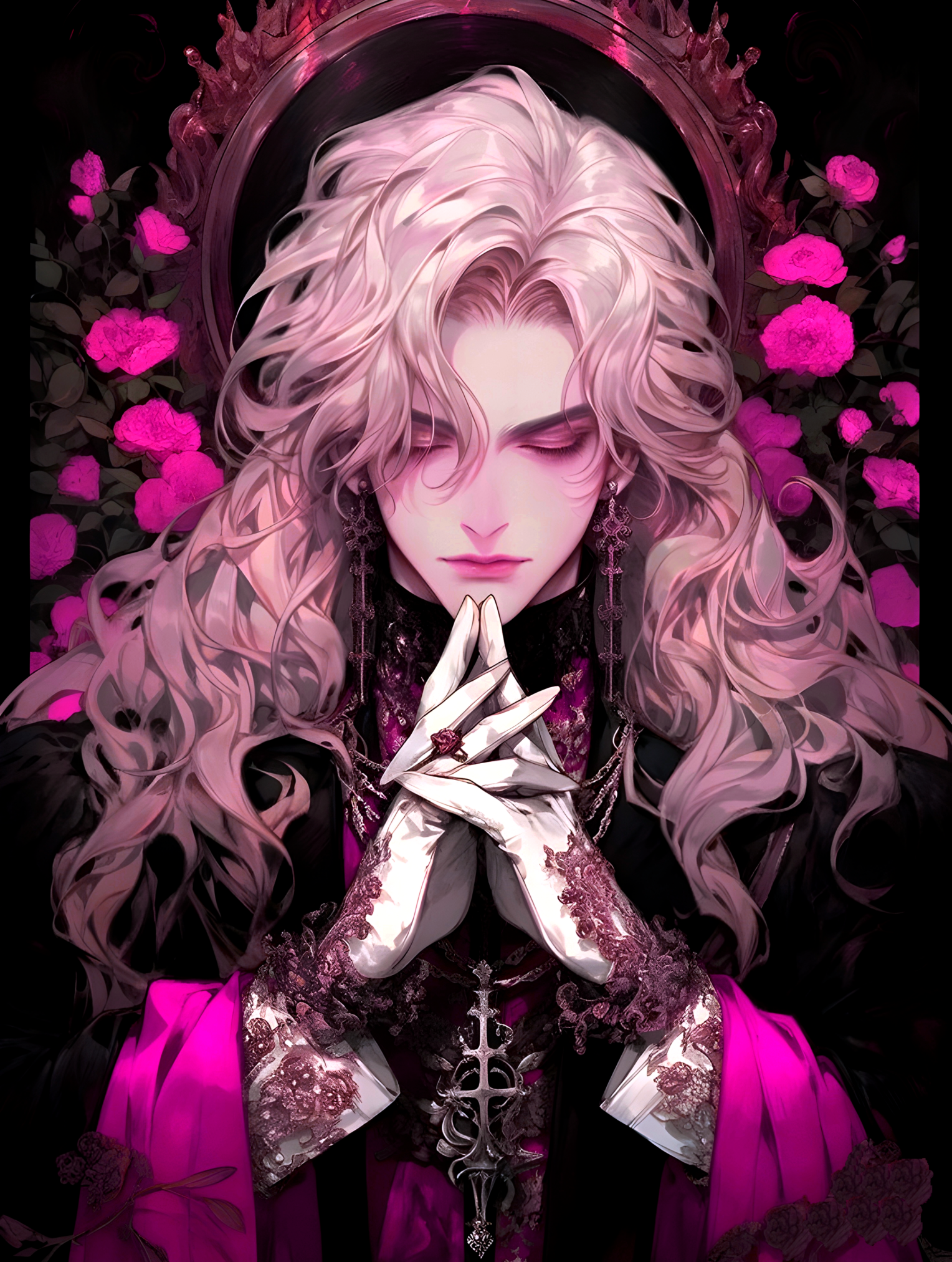 The Antichrist Slut Sodomia face portrait. The Great magician of Gay Satanism