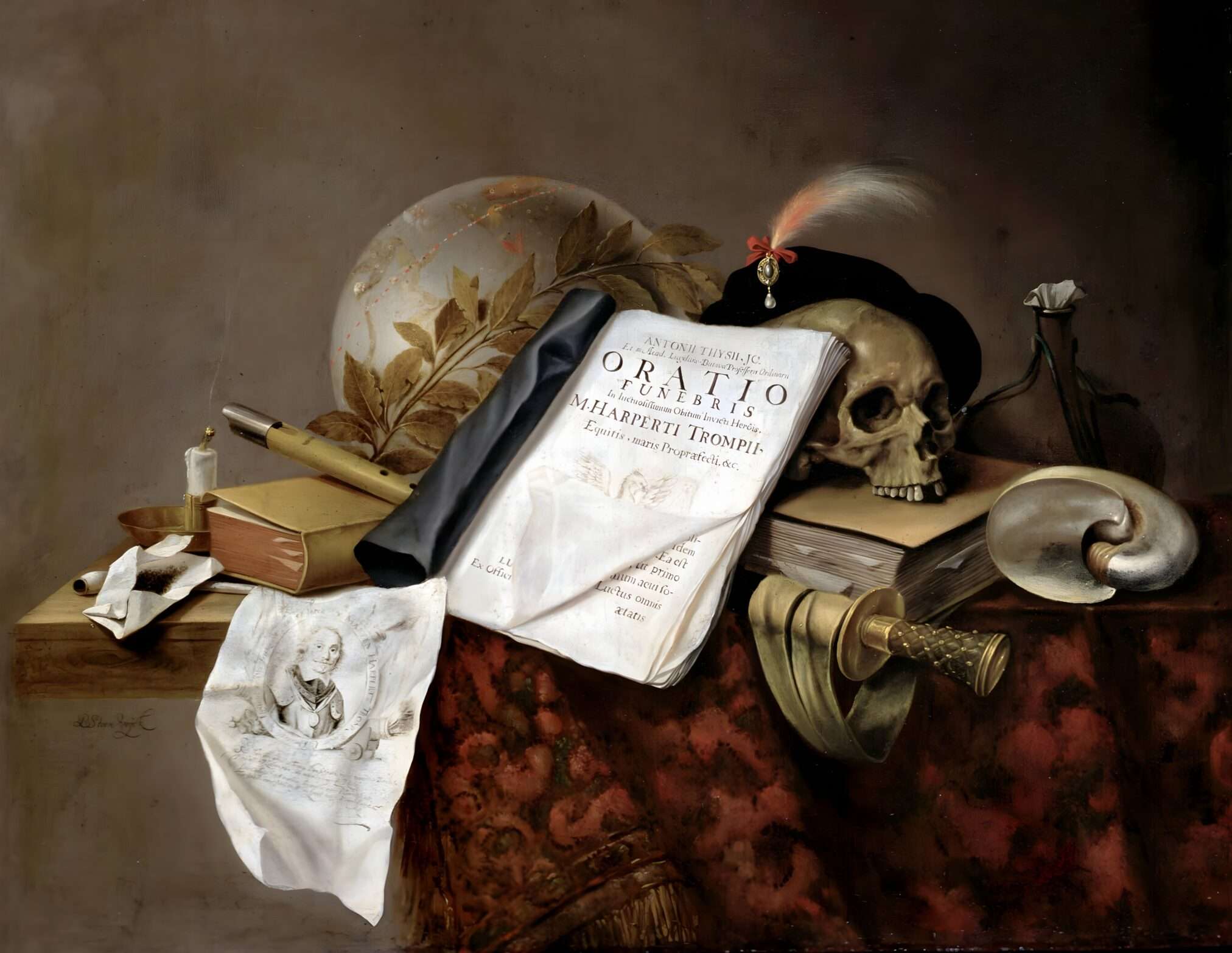 A work of vanitas art can be considered such if it contains visual or conceptual references to the above passage. Vanitas conveys the idea of the futility of vanity, either directly or indirectly. For example, a work of art might feature displays of luxury goods, emphasizing this. It might also simply be a direct and straightforward depiction of a passage from the Book of Ecclesiastes.