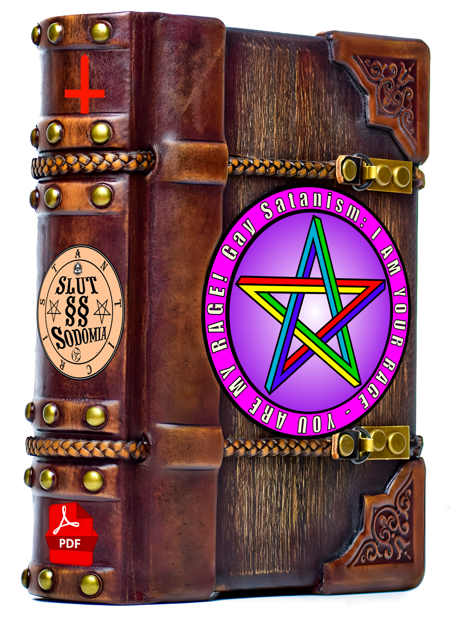 Satanic magazine SatanArt e-book logo. Online free almanac of LGBTQ+ satanism